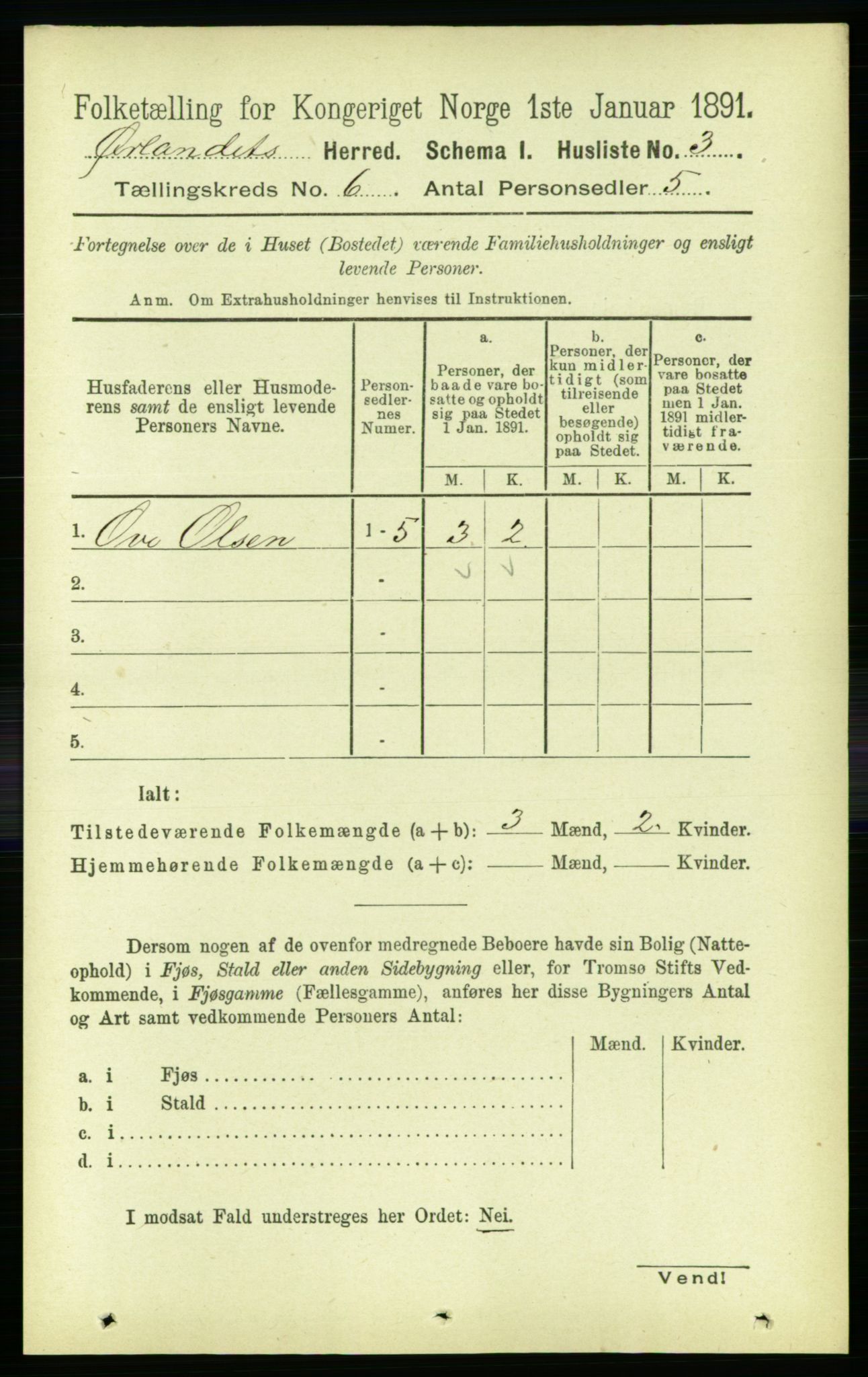 RA, 1891 census for 1621 Ørland, 1891, p. 1759