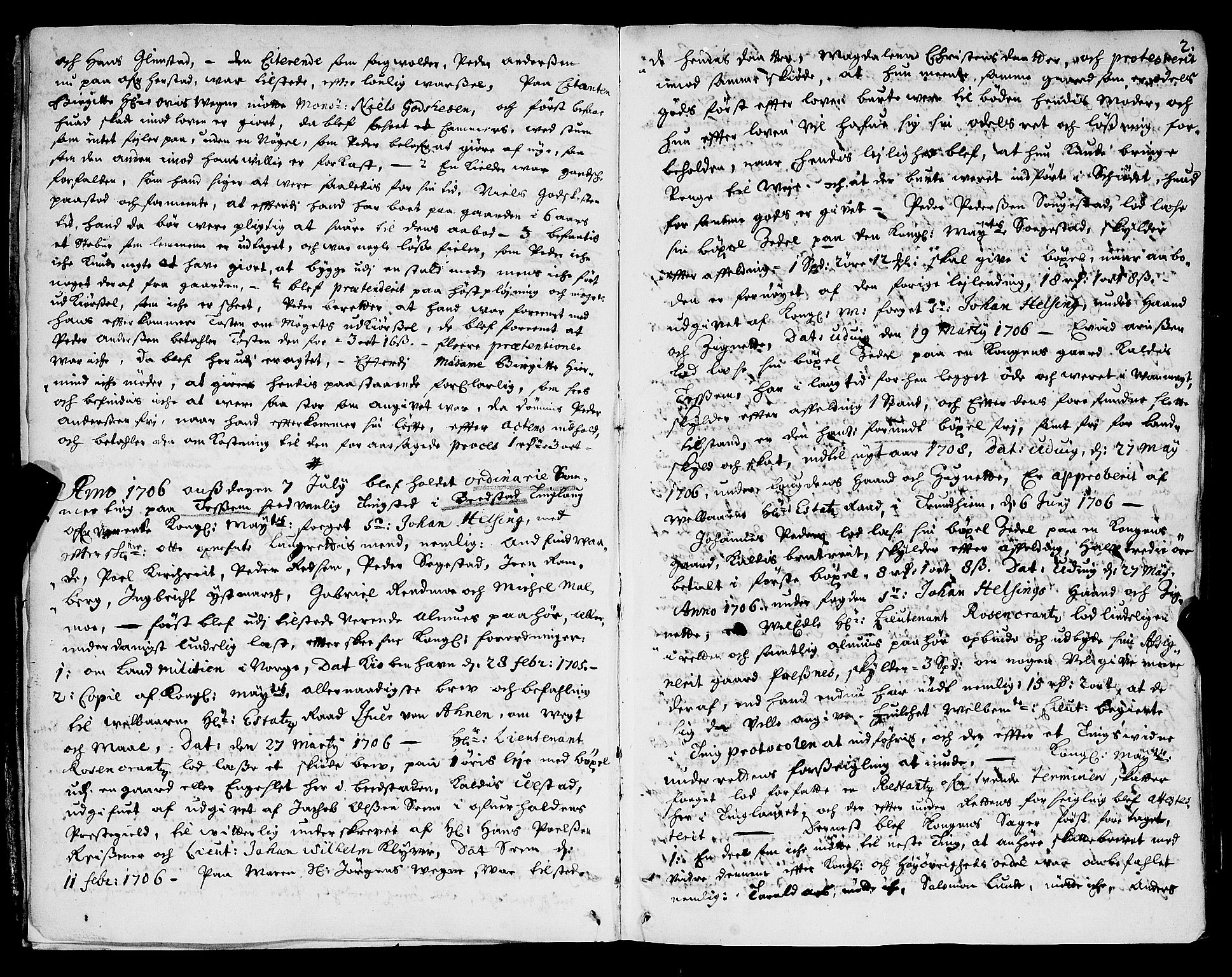 Inderøy sorenskriveri, AV/SAT-A-4147/1/1/1A/L0006: Tingbok, 1706-1710, p. 1b-2a