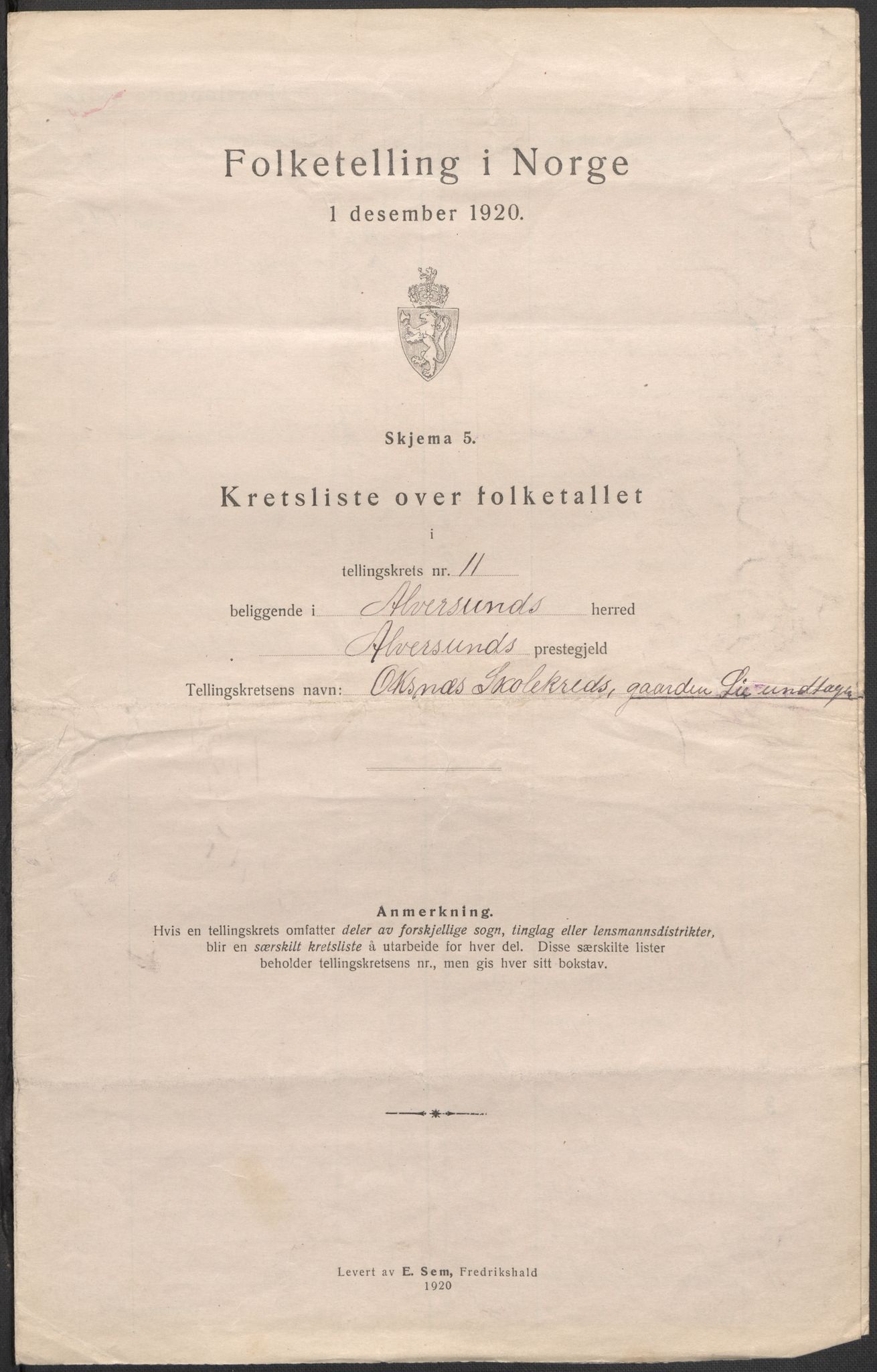 SAB, 1920 census for Alversund, 1920, p. 35