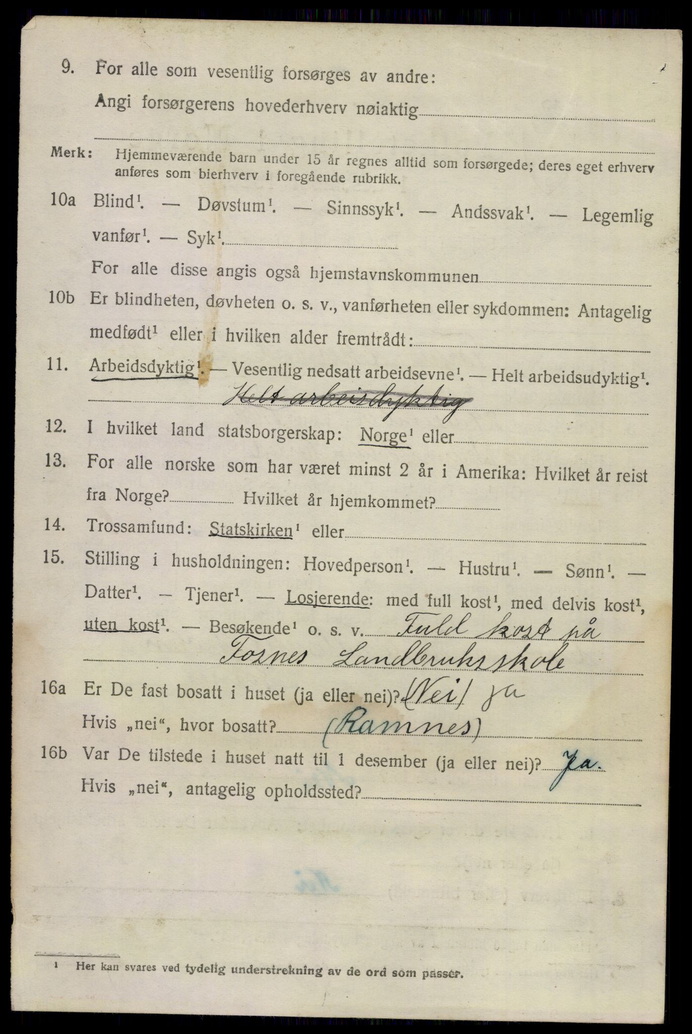 SAKO, 1920 census for Stokke, 1920, p. 12229