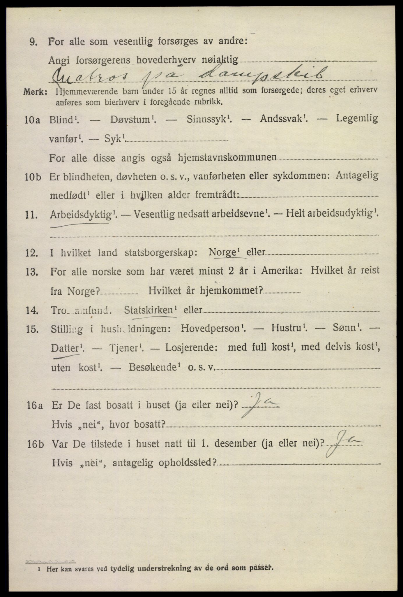 SAKO, 1920 census for Skåtøy, 1920, p. 5847