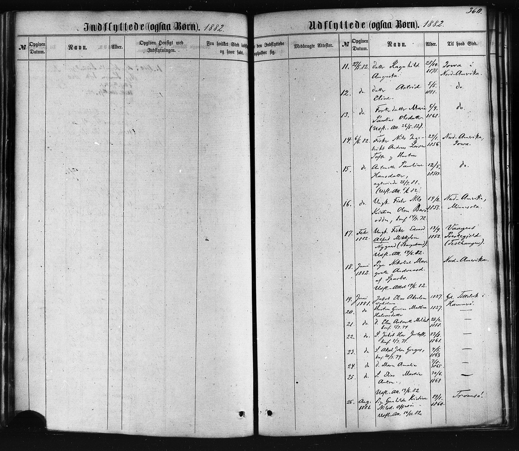 Ministerialprotokoller, klokkerbøker og fødselsregistre - Nordland, AV/SAT-A-1459/872/L1034: Parish register (official) no. 872A09, 1864-1884, p. 360