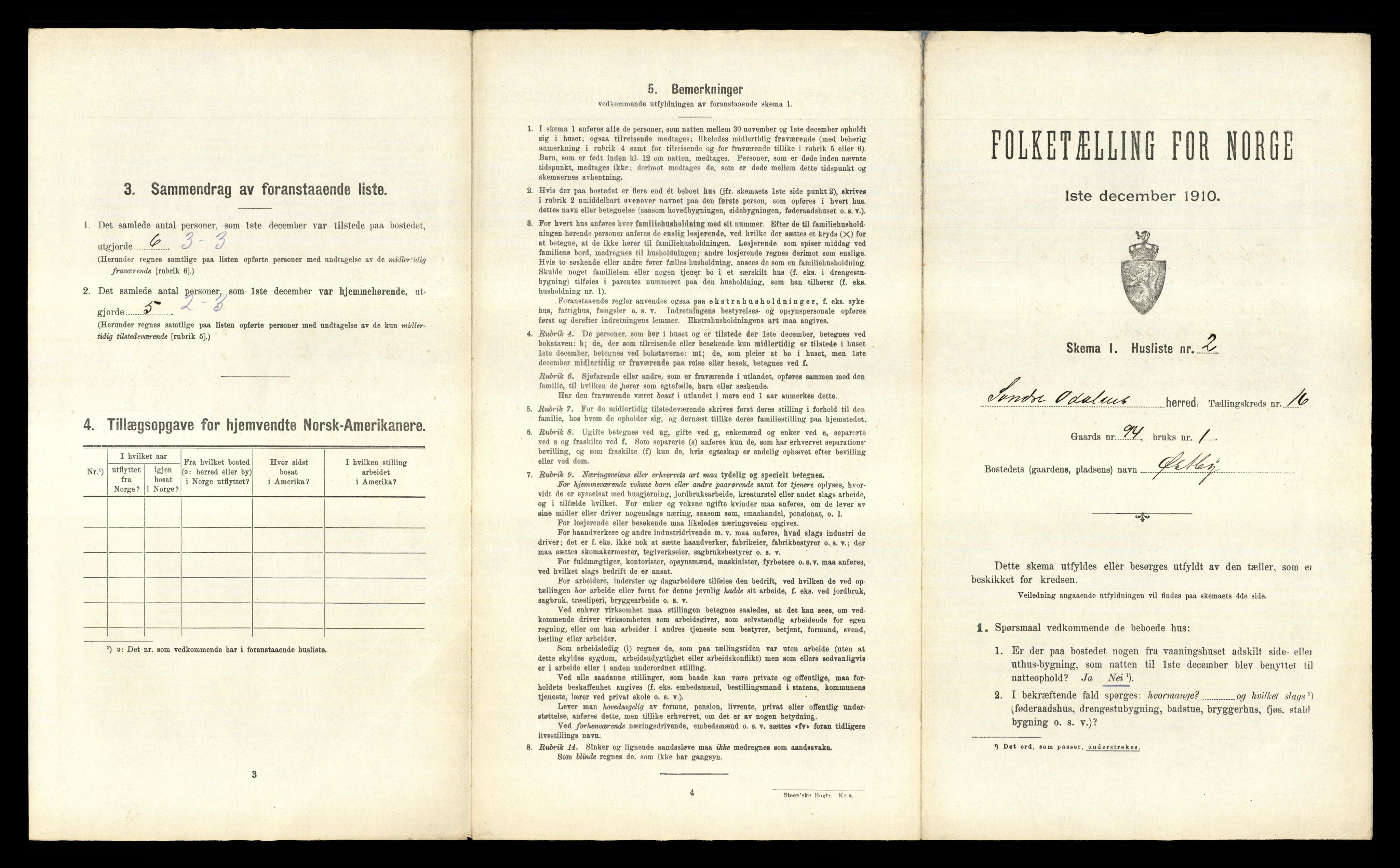 RA, 1910 census for Sør-Odal, 1910, p. 2614