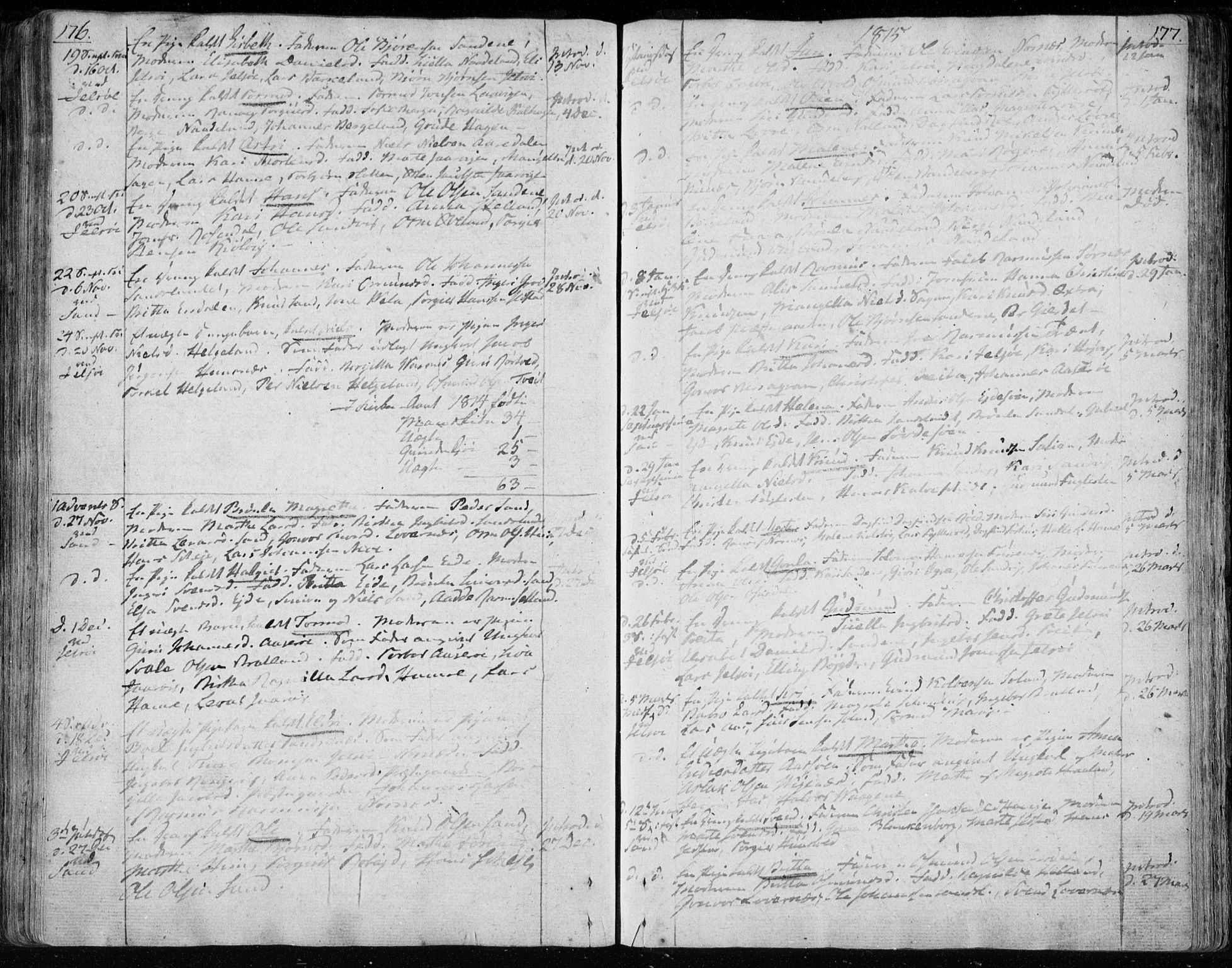 Jelsa sokneprestkontor, SAST/A-101842/01/IV: Parish register (official) no. A 4, 1796-1816, p. 176-177