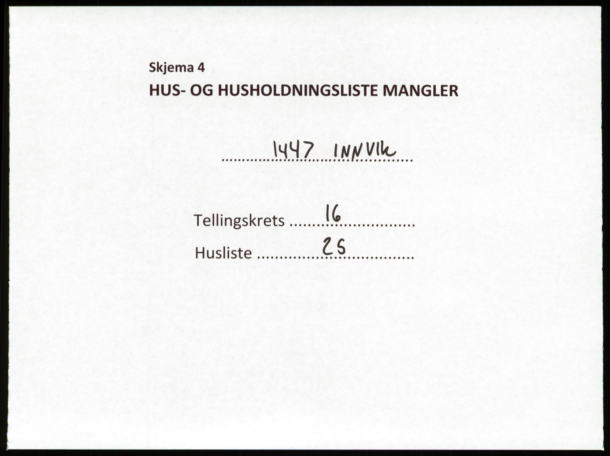 SAB, 1920 census for Innvik, 1920, p. 1006