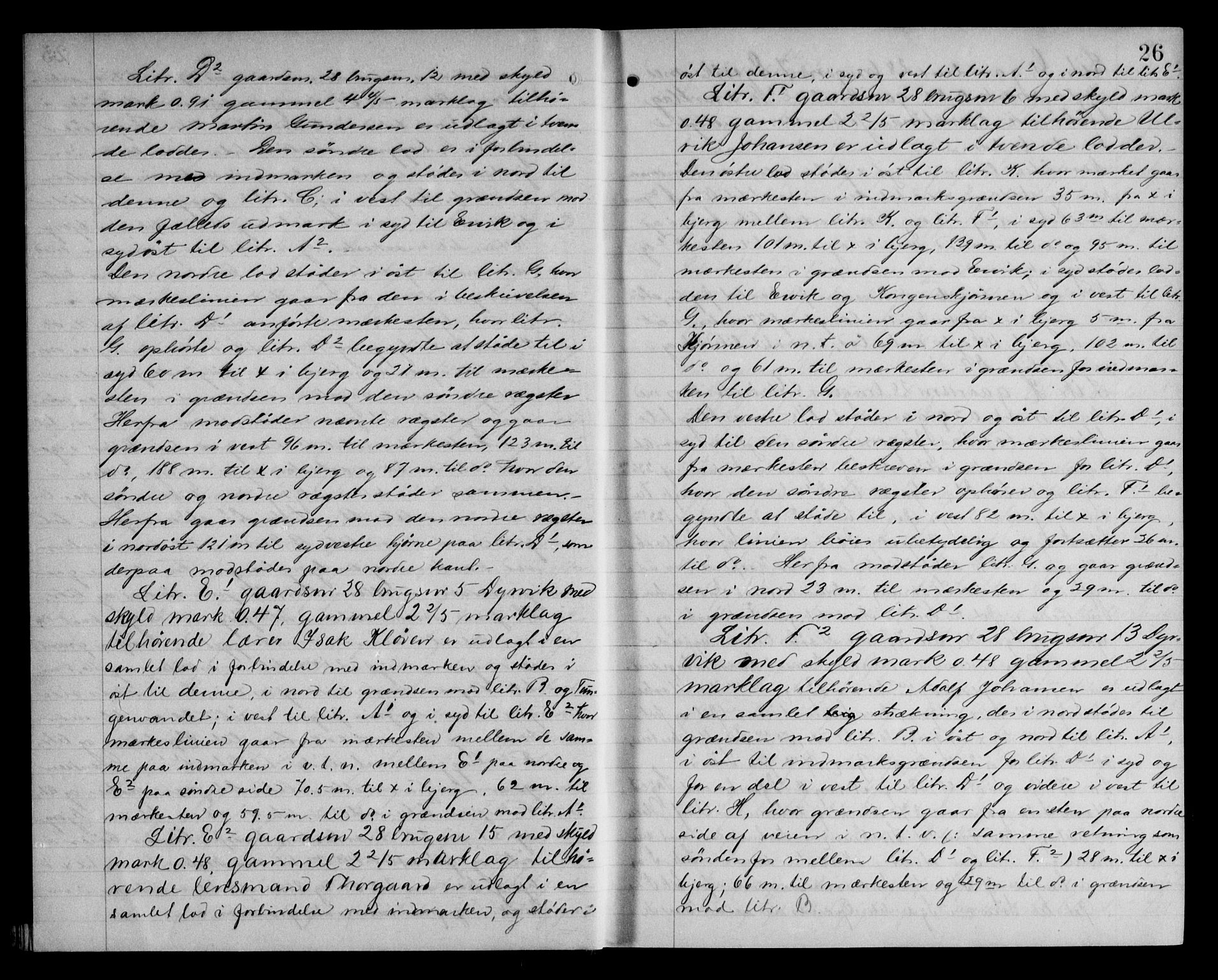 Fosen sorenskriveri, AV/SAT-A-1107/1/2/2C/L0039: Mortgage book no. 30, 1905-1906, p. 26