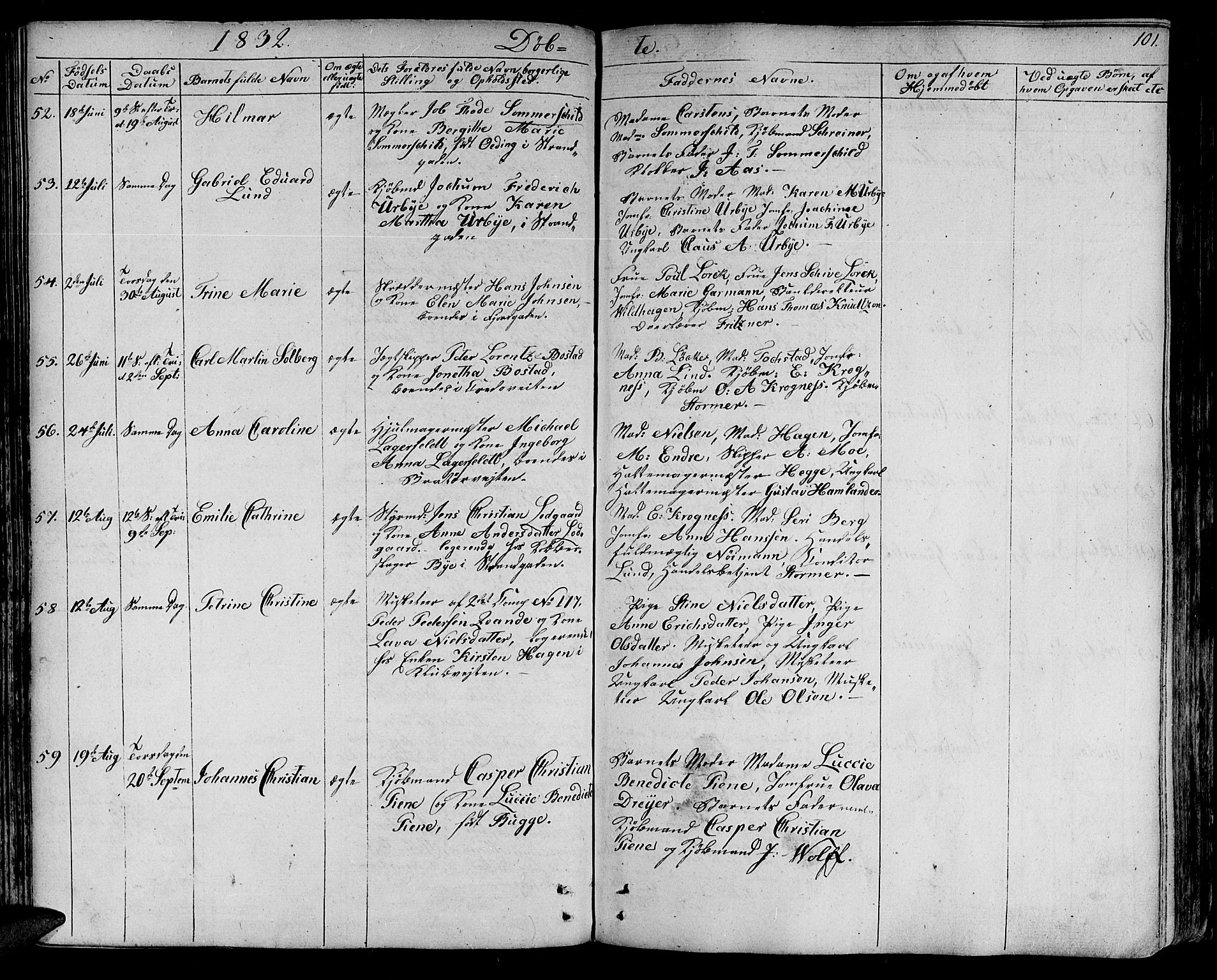 Ministerialprotokoller, klokkerbøker og fødselsregistre - Sør-Trøndelag, SAT/A-1456/602/L0108: Parish register (official) no. 602A06, 1821-1839, p. 101