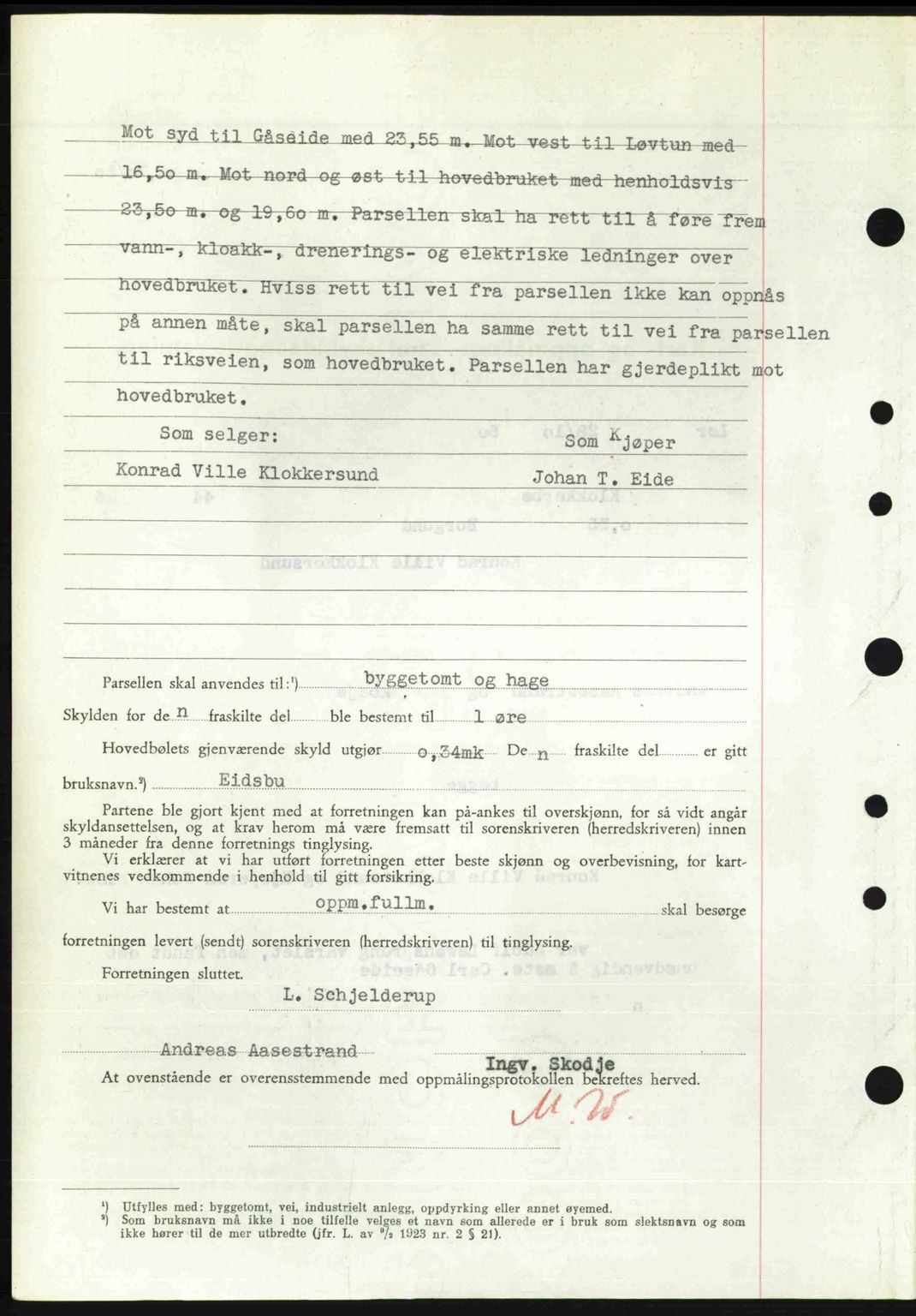 Nordre Sunnmøre sorenskriveri, AV/SAT-A-0006/1/2/2C/2Ca: Mortgage book no. A36, 1950-1950, Diary no: : 2704/1950