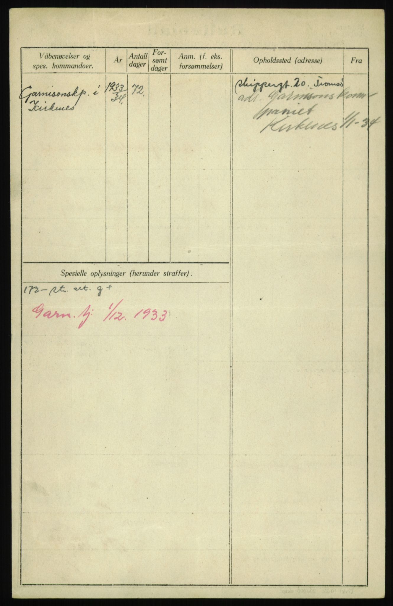 Forsvaret, Troms infanteriregiment nr. 16, AV/RA-RAFA-3146/P/Pa/L0017: Rulleblad for regimentets menige mannskaper, årsklasse 1933, 1933, p. 1350