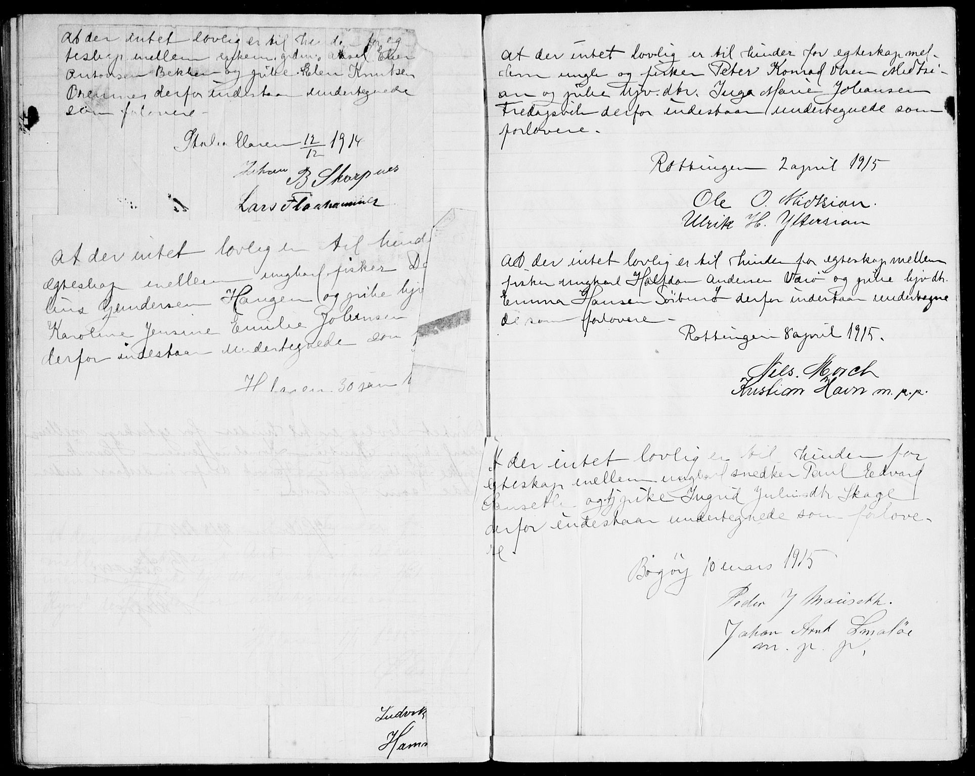 Frøya sokneprestkontor, AV/SAT-A-1116/1/I/I1/I1f: Banns register no. 640.I.1f.1, 1901-1917