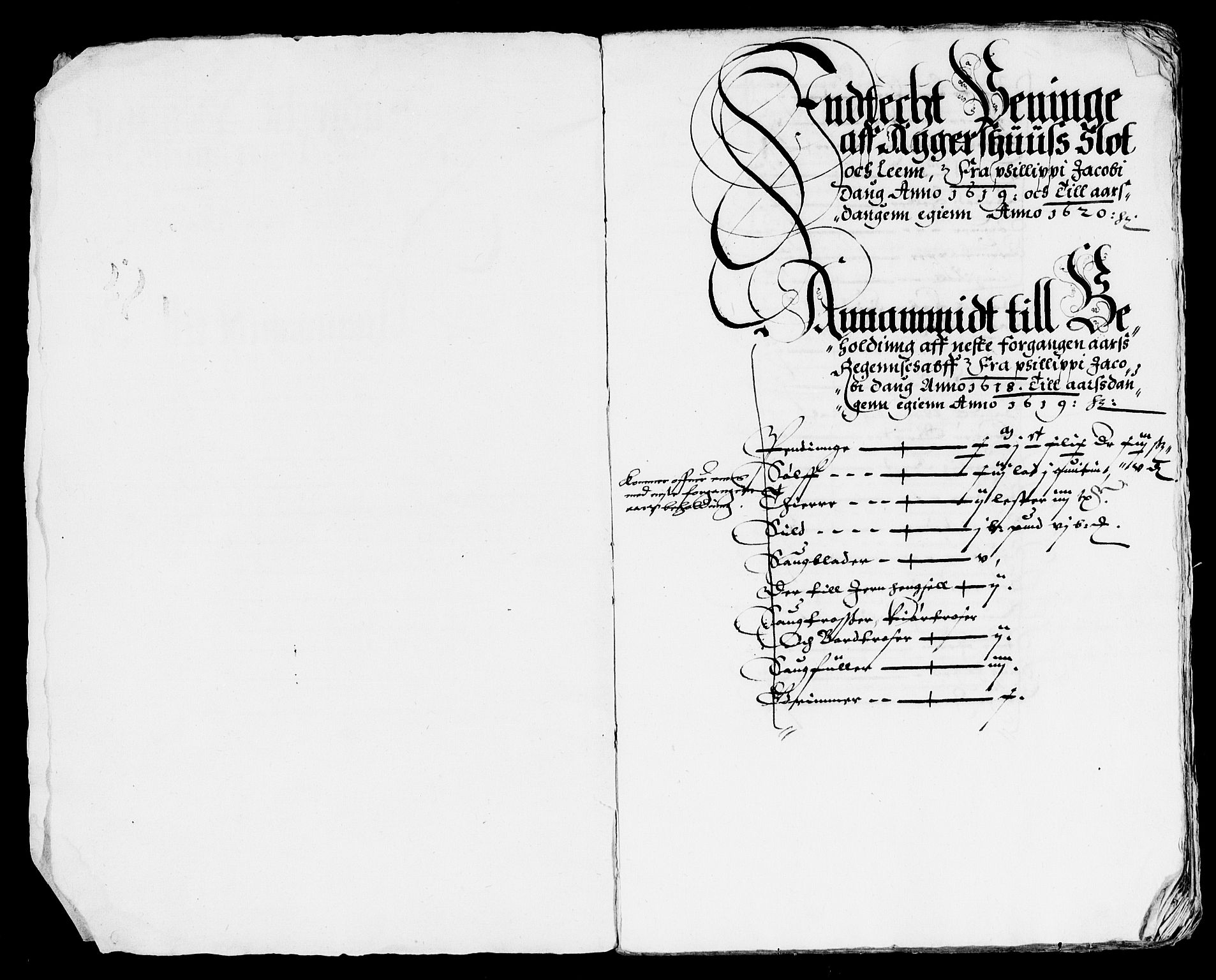 Rentekammeret inntil 1814, Reviderte regnskaper, Lensregnskaper, AV/RA-EA-5023/R/Rb/Rba/L0050: Akershus len, 1618-1620