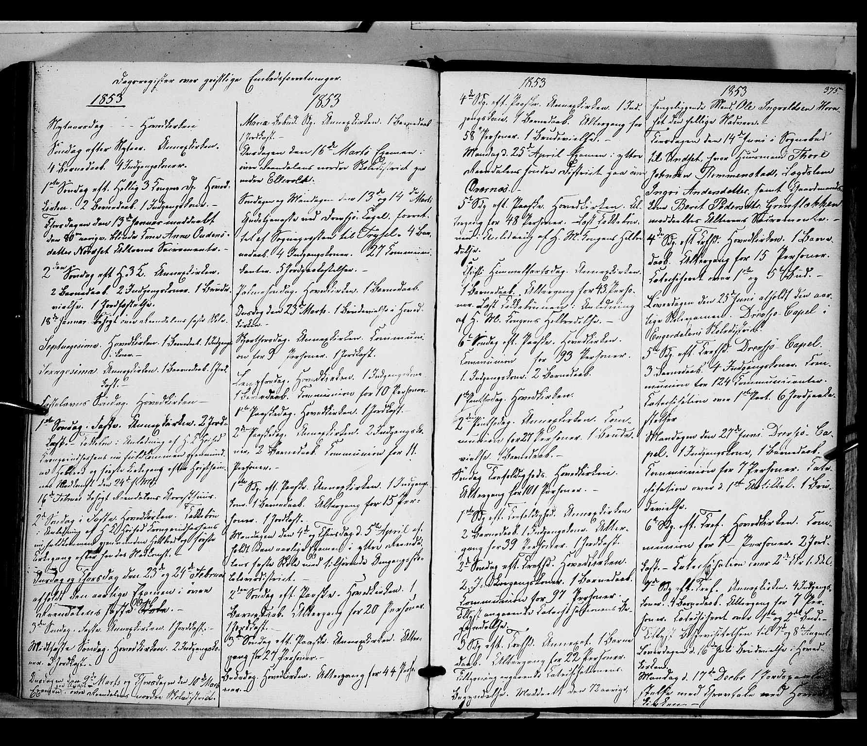 Rendalen prestekontor, SAH/PREST-054/H/Ha/Haa/L0005: Parish register (official) no. 5, 1853-1866, p. 375