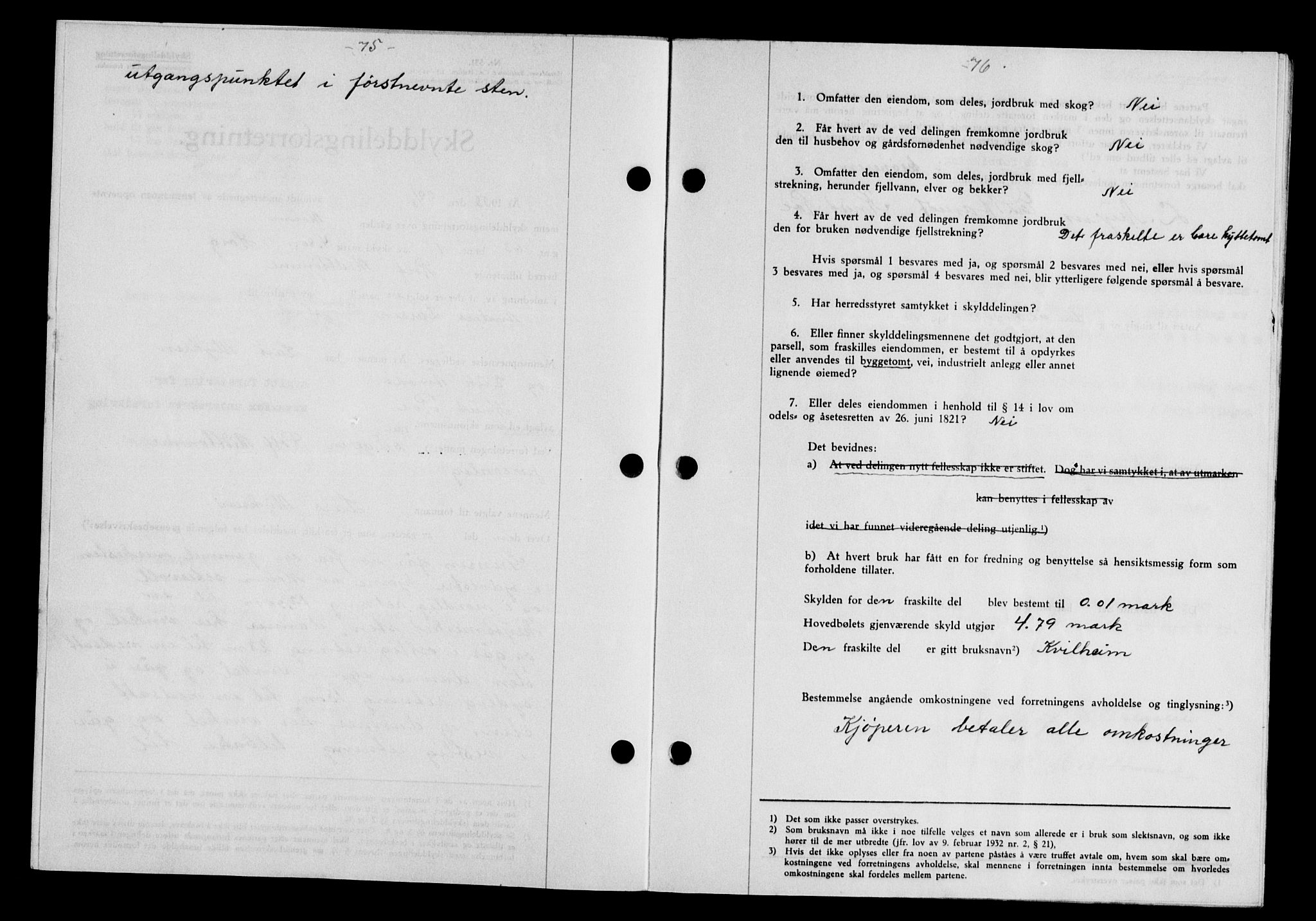 Gauldal sorenskriveri, SAT/A-0014/1/2/2C/L0052: Mortgage book no. 57, 1940-1941, Diary no: : 648/1940
