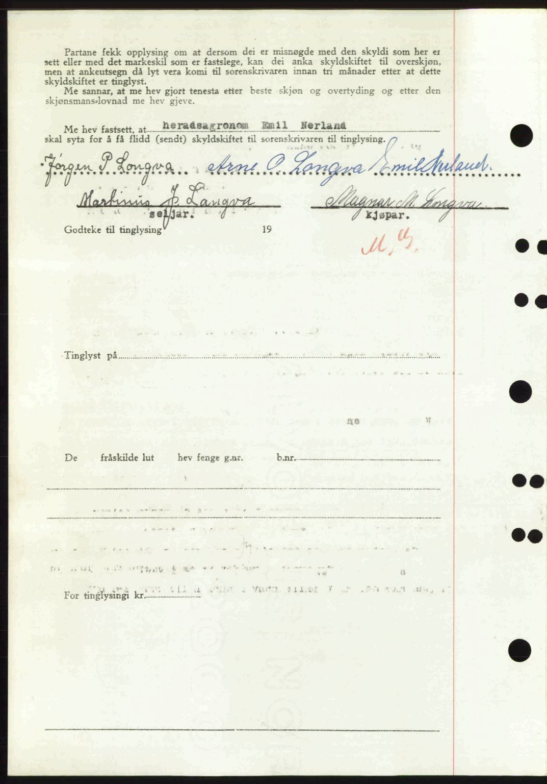 Nordre Sunnmøre sorenskriveri, AV/SAT-A-0006/1/2/2C/2Ca: Mortgage book no. A33, 1949-1950, Diary no: : 3008/1949