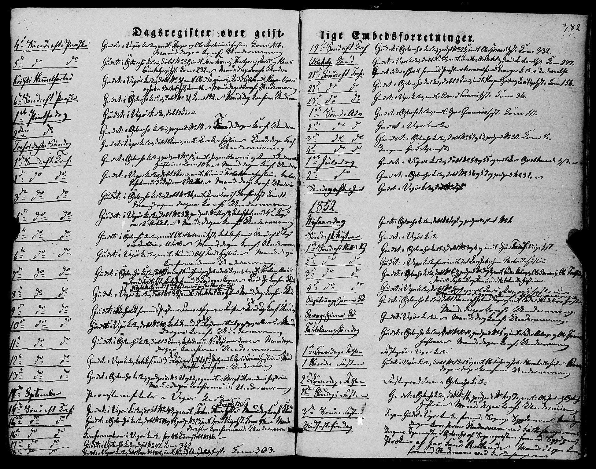 Kvam sokneprestembete, AV/SAB-A-76201/H/Haa: Parish register (official) no. A 8, 1844-1863, p. 382