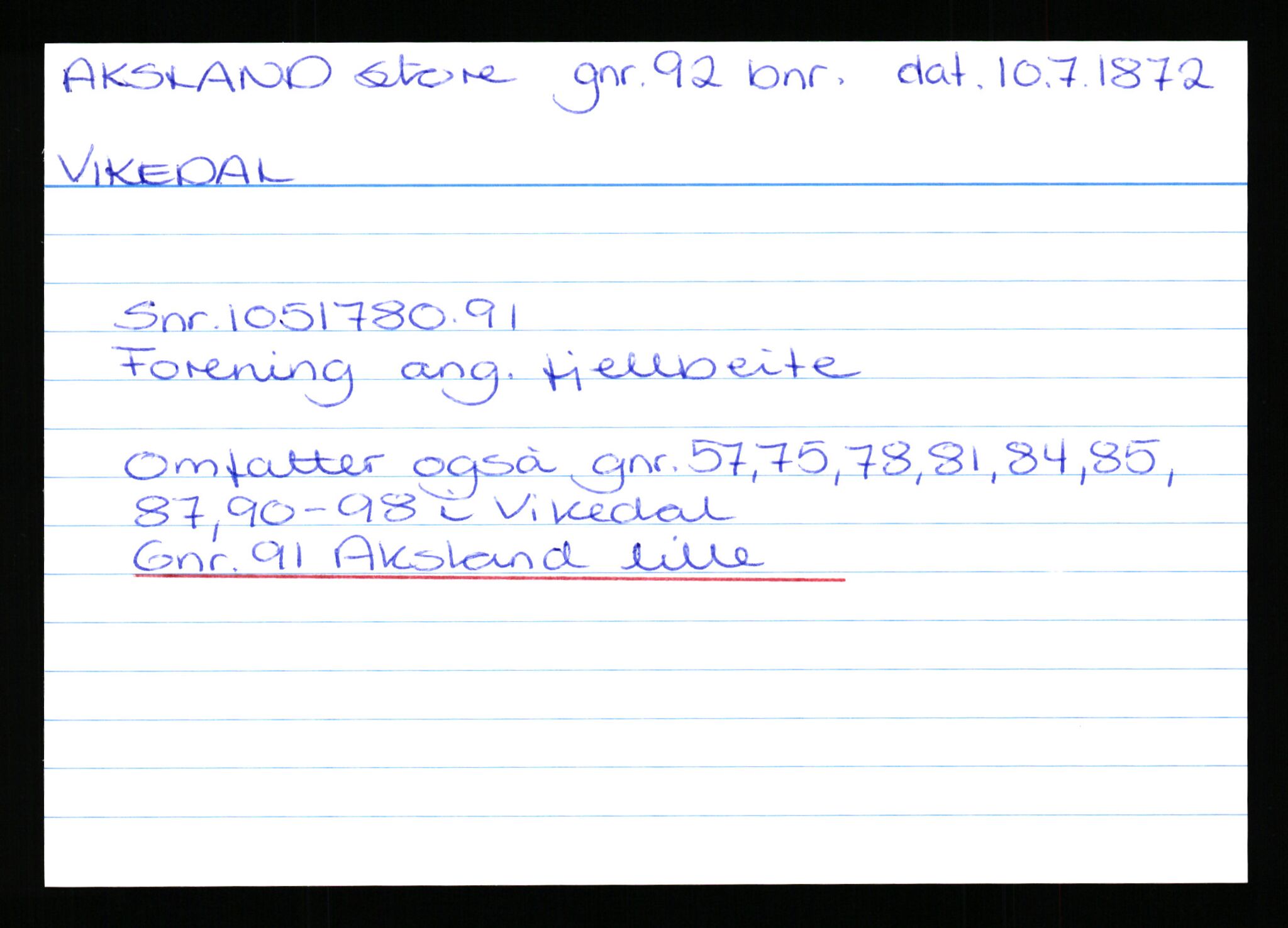 Statsarkivet i Stavanger, AV/SAST-A-101971/03/Y/Yk/L0001: Registerkort sortert etter gårdsnavn: Apeland - Auglend, 1750-1930, p. 61