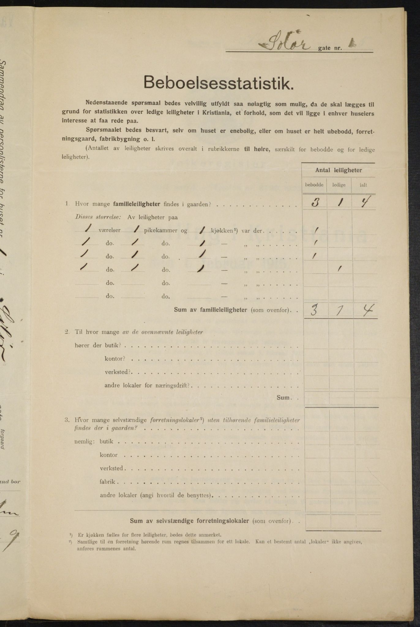 OBA, Municipal Census 1915 for Kristiania, 1915, p. 99564