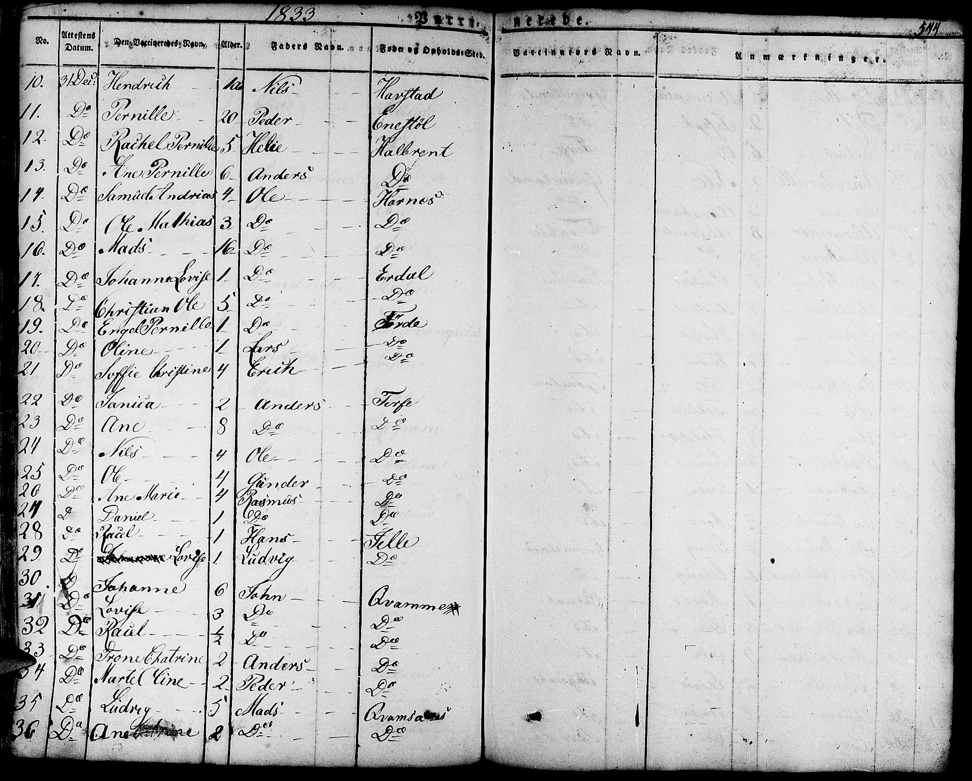 Førde sokneprestembete, AV/SAB-A-79901/H/Haa/Haaa/L0006: Parish register (official) no. A 6, 1821-1842, p. 544