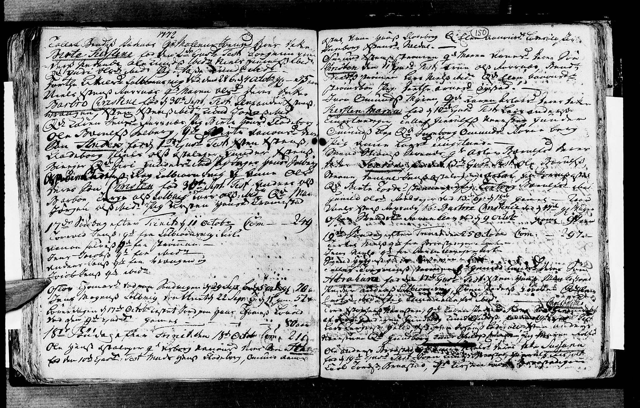 Øyestad sokneprestkontor, SAK/1111-0049/F/Fa/L0006: Parish register (official) no. A 6, 1758-1776, p. 150