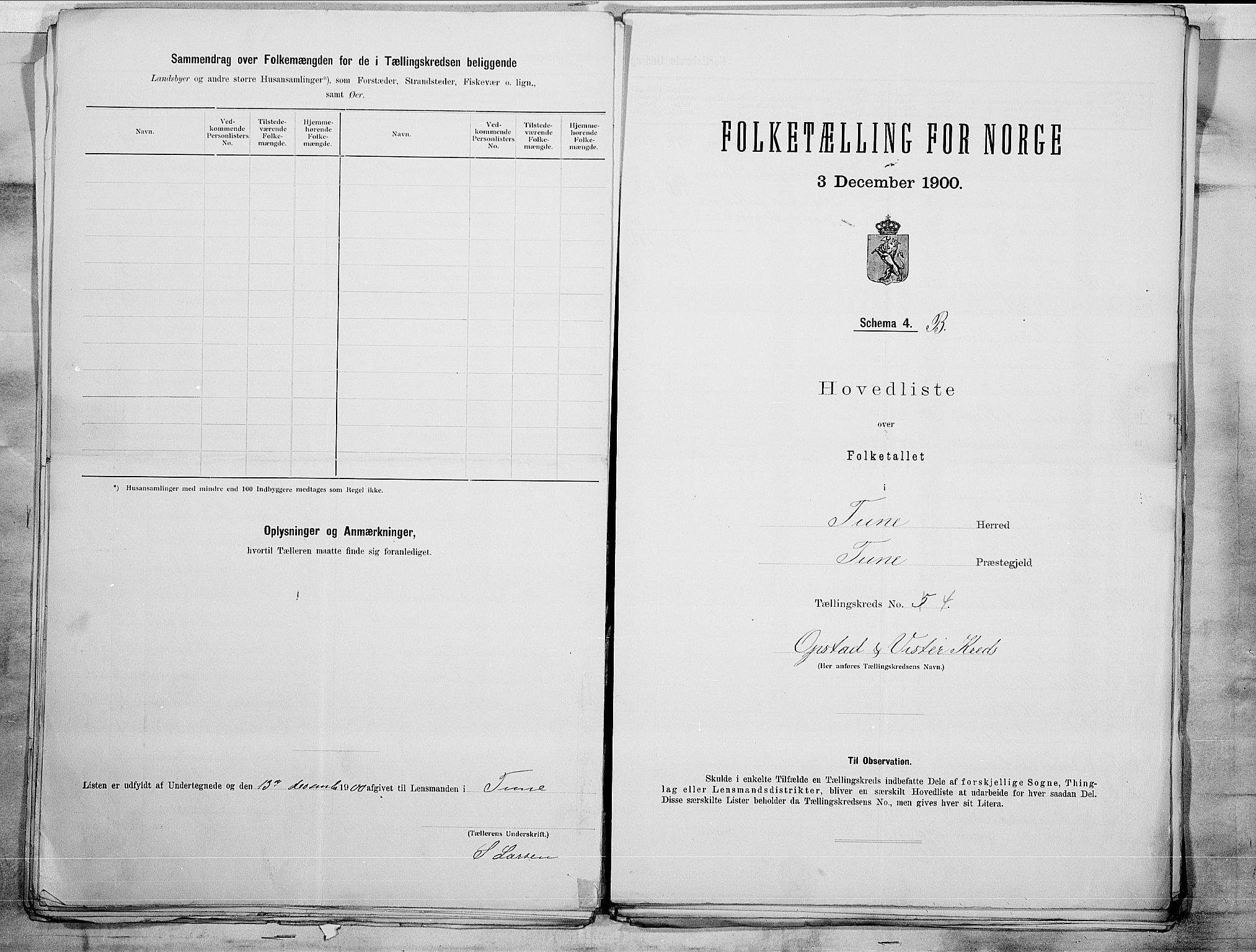 SAO, 1900 census for Tune, 1900, p. 12