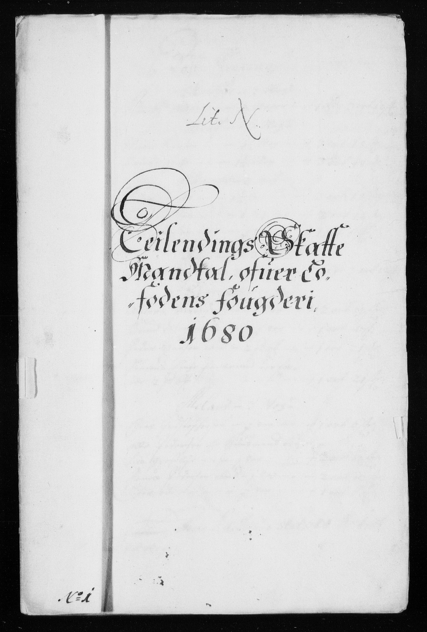 Rentekammeret inntil 1814, Reviderte regnskaper, Stiftamtstueregnskaper, Trondheim stiftamt og Nordland amt, RA/EA-6044/R/Rh/L0007: Nordland amt, 1680