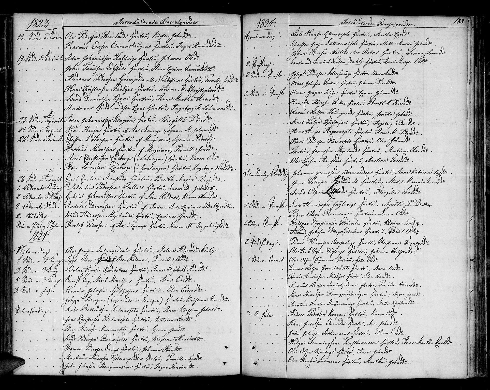 Ibestad sokneprestembete, SATØ/S-0077/H/Ha/Haa/L0004kirke: Parish register (official) no. 4, 1801-1824, p. 188