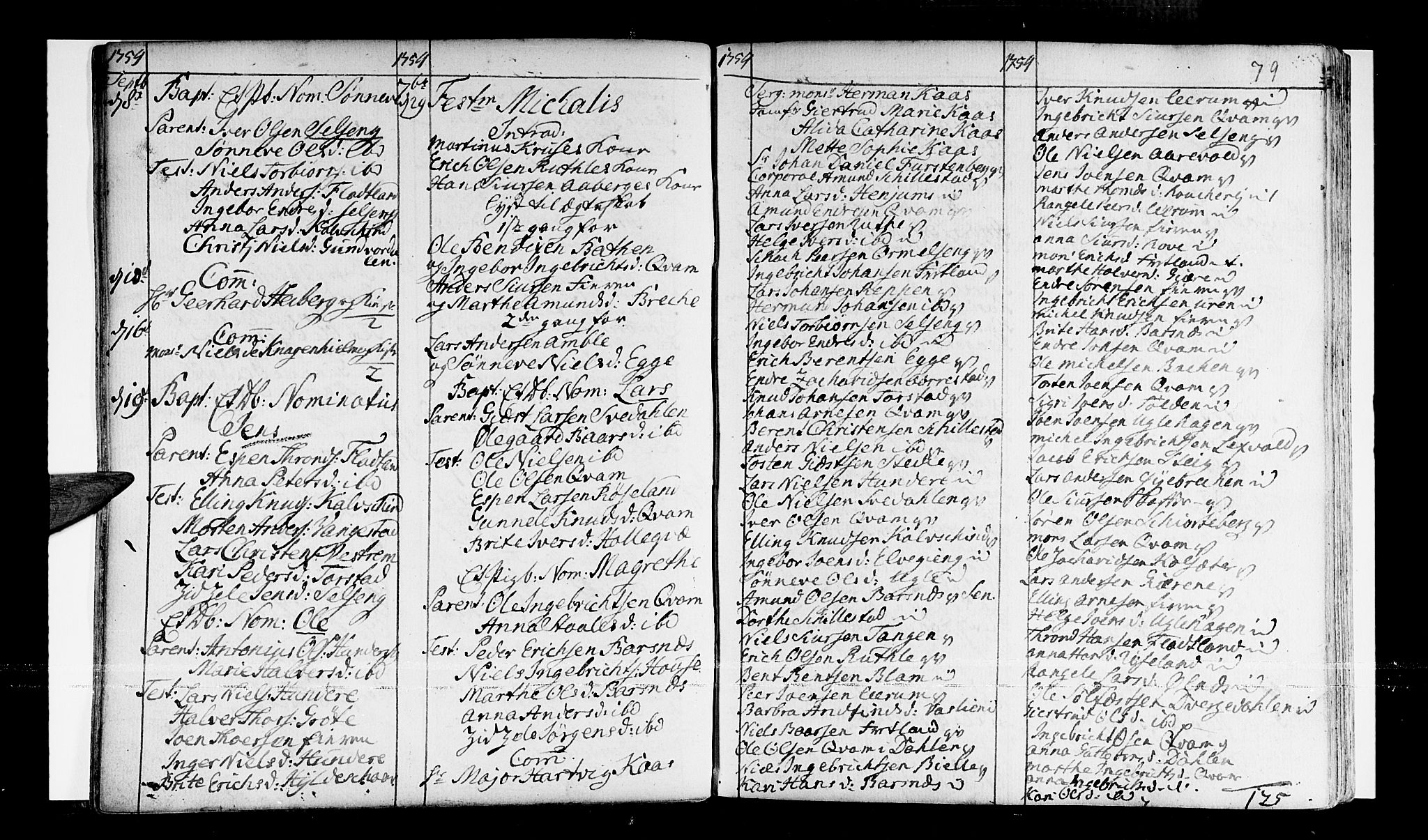 Sogndal sokneprestembete, SAB/A-81301/H/Haa/Haaa/L0003: Parish register (official) no. A 3, 1747-1768, p. 79