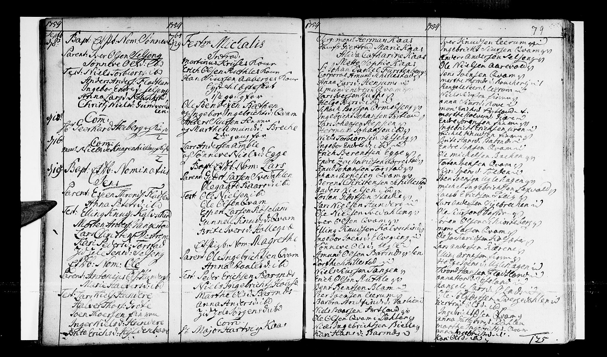 Sogndal sokneprestembete, AV/SAB-A-81301/H/Haa/Haaa/L0003: Parish register (official) no. A 3, 1747-1768, p. 79