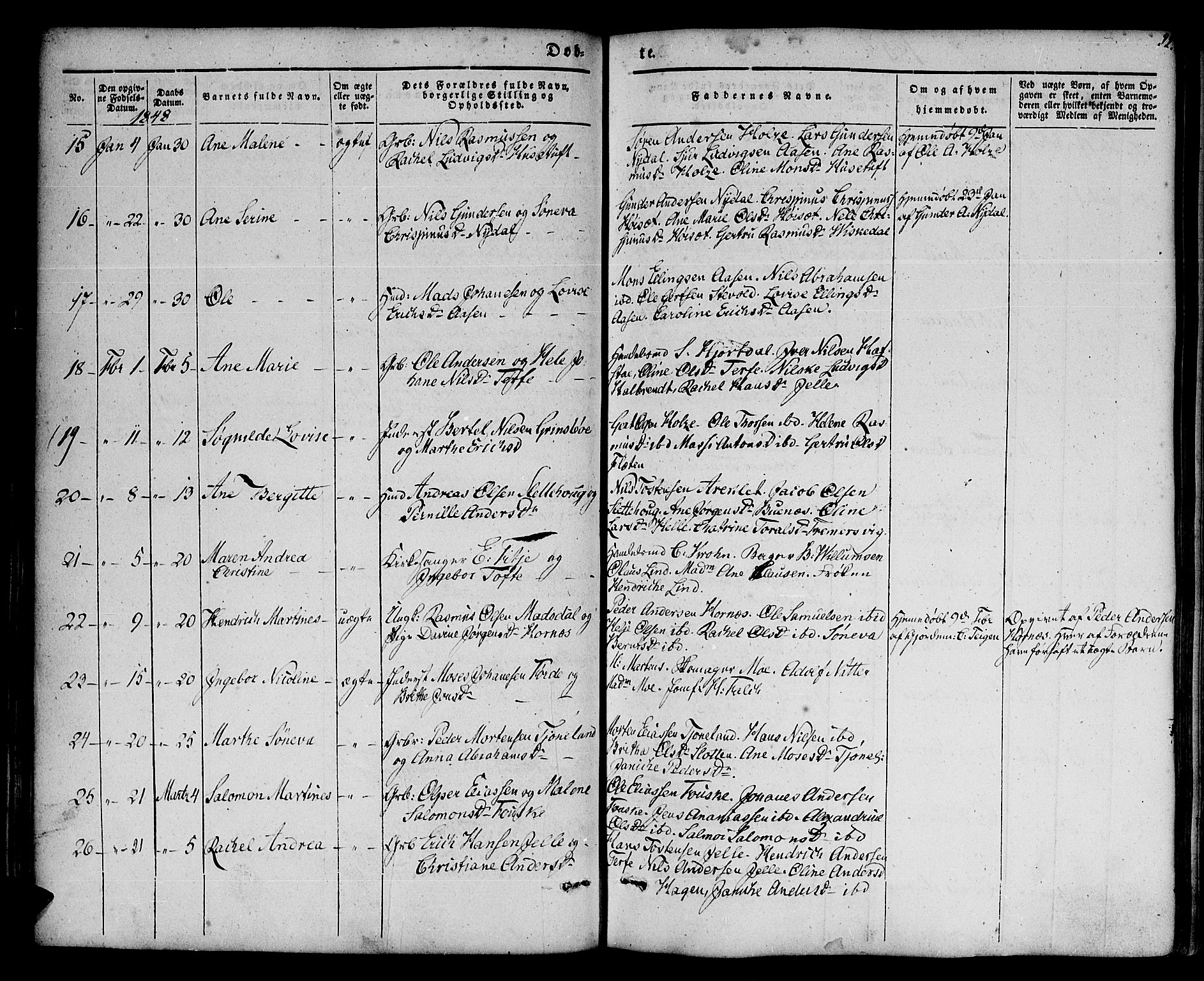 Førde sokneprestembete, SAB/A-79901/H/Haa/Haaa/L0007: Parish register (official) no. A 7, 1843-1860, p. 92