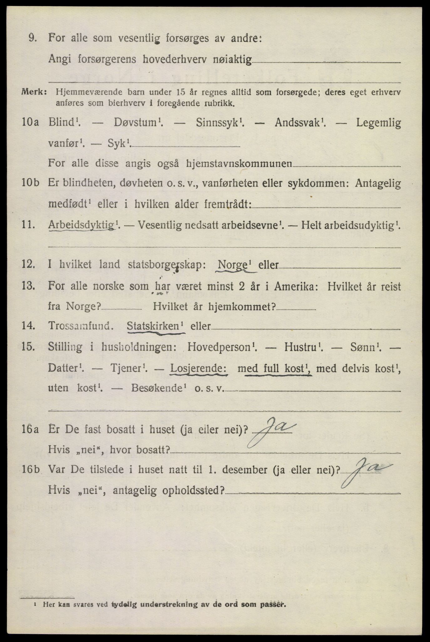 SAKO, 1920 census for Uvdal, 1920, p. 2314