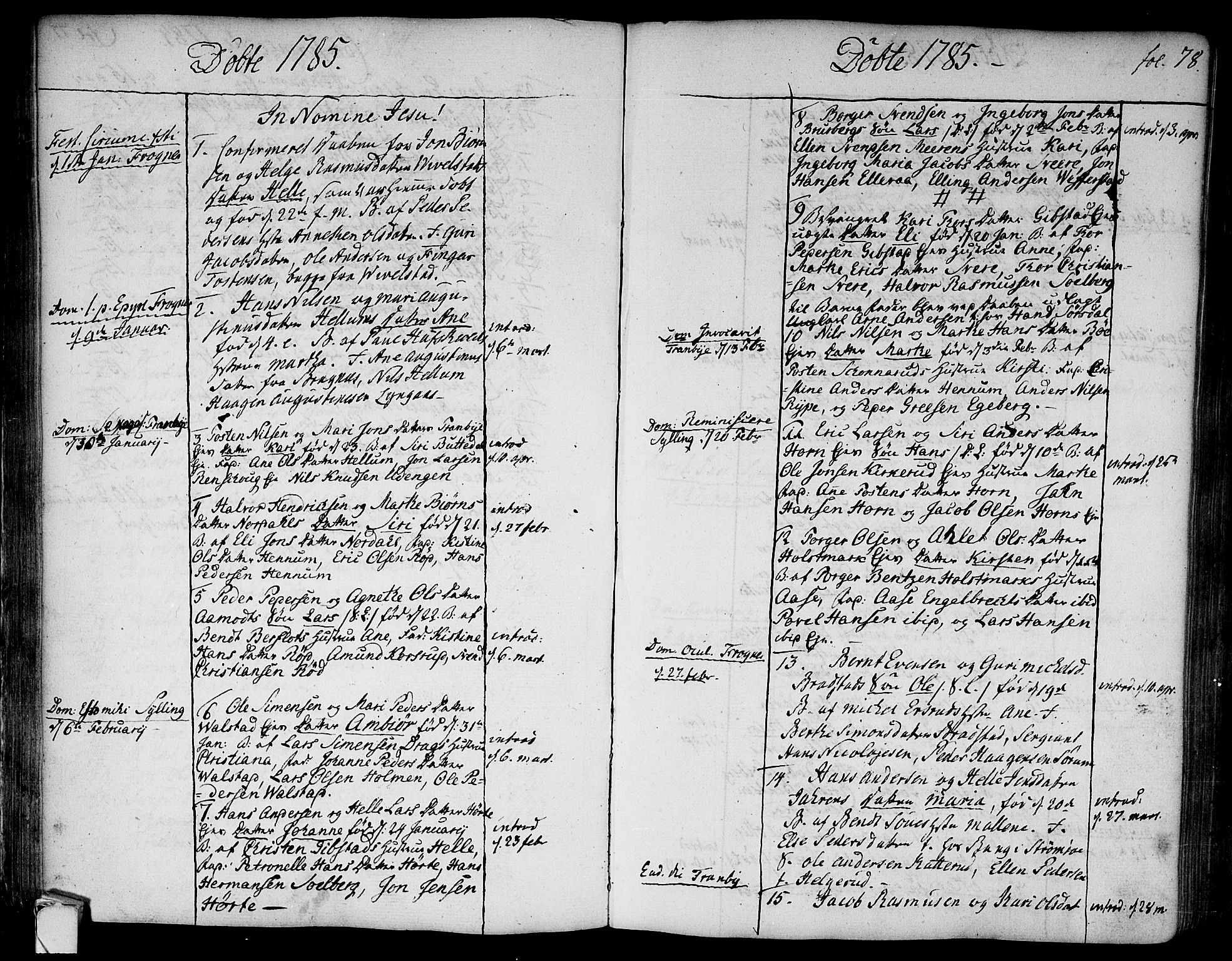 Lier kirkebøker, SAKO/A-230/F/Fa/L0006: Parish register (official) no. I 6, 1777-1794, p. 78