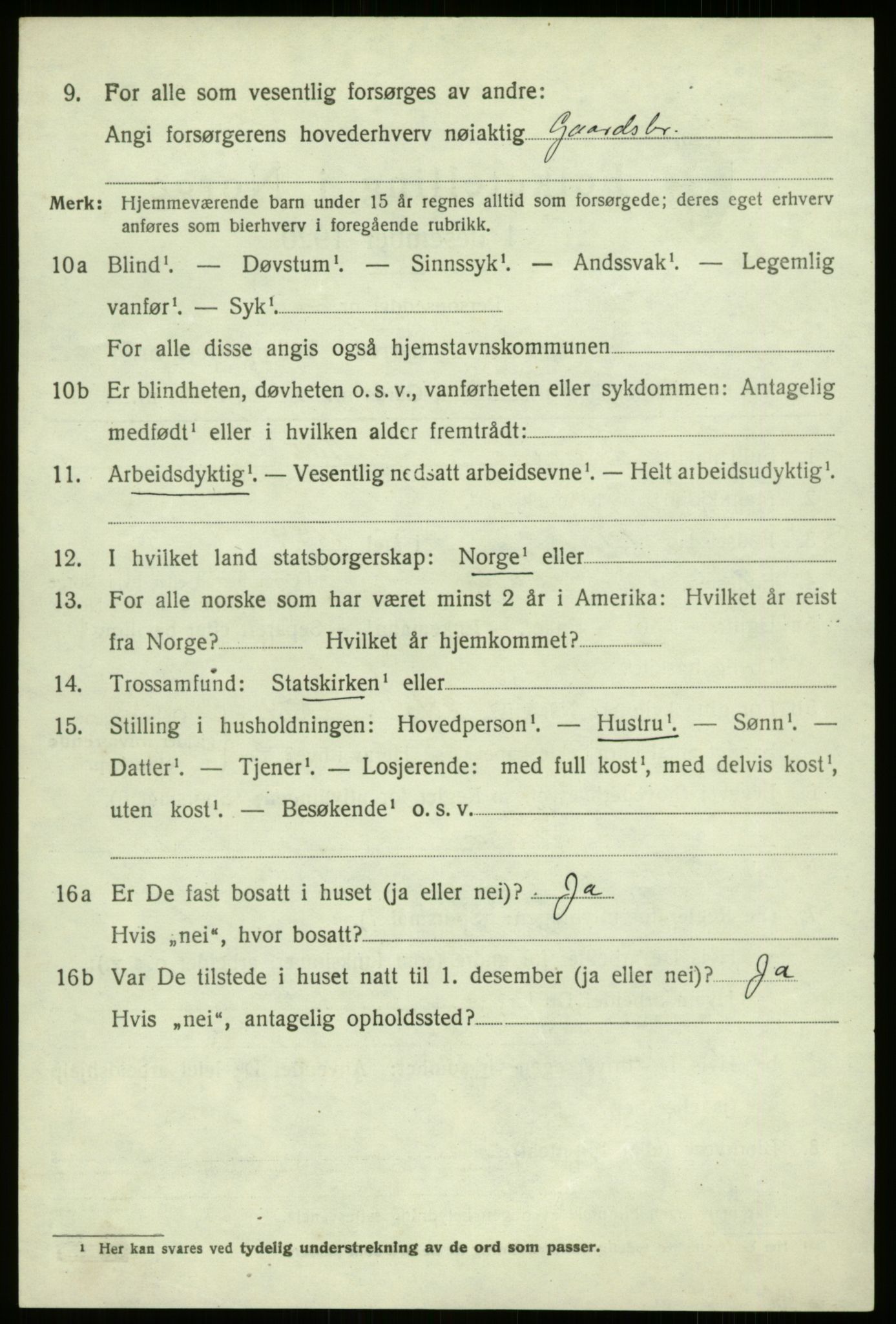 SAB, 1920 census for Luster, 1920, p. 5789