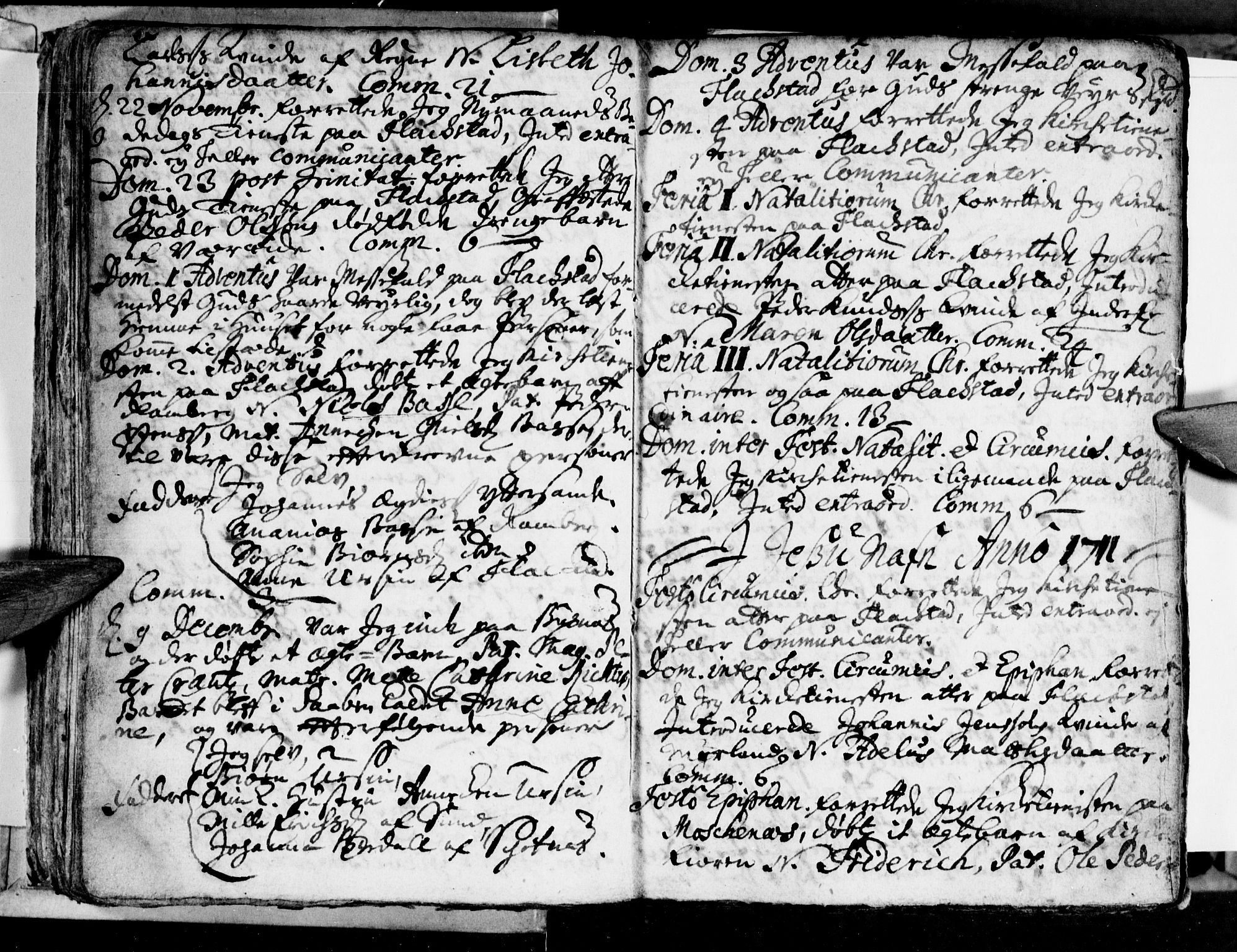 Ministerialprotokoller, klokkerbøker og fødselsregistre - Nordland, SAT/A-1459/881/L1162: Curate's parish register no. 881B01, 1704-1748