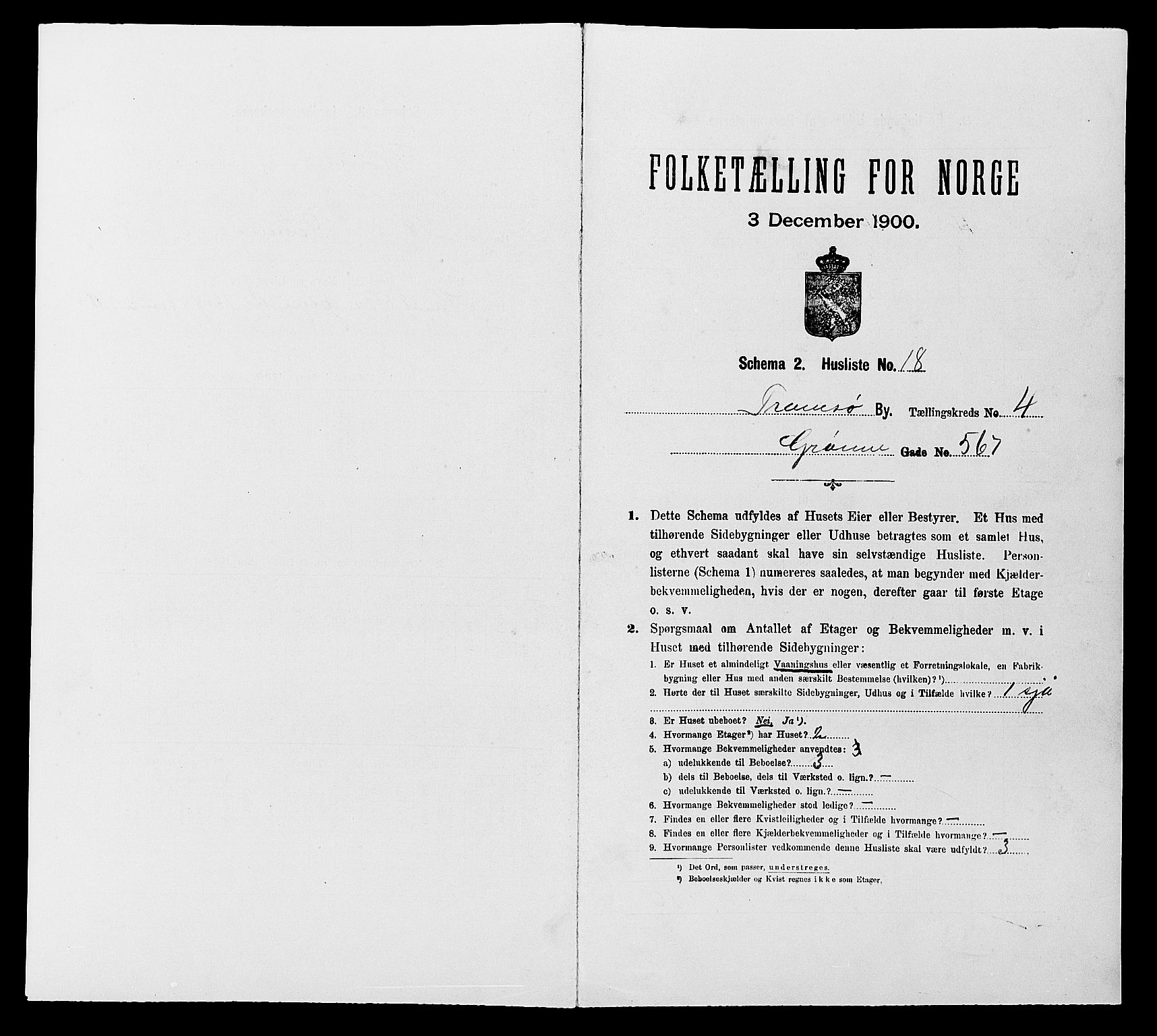 SATØ, 1900 census for Tromsø, 1900, p. 973