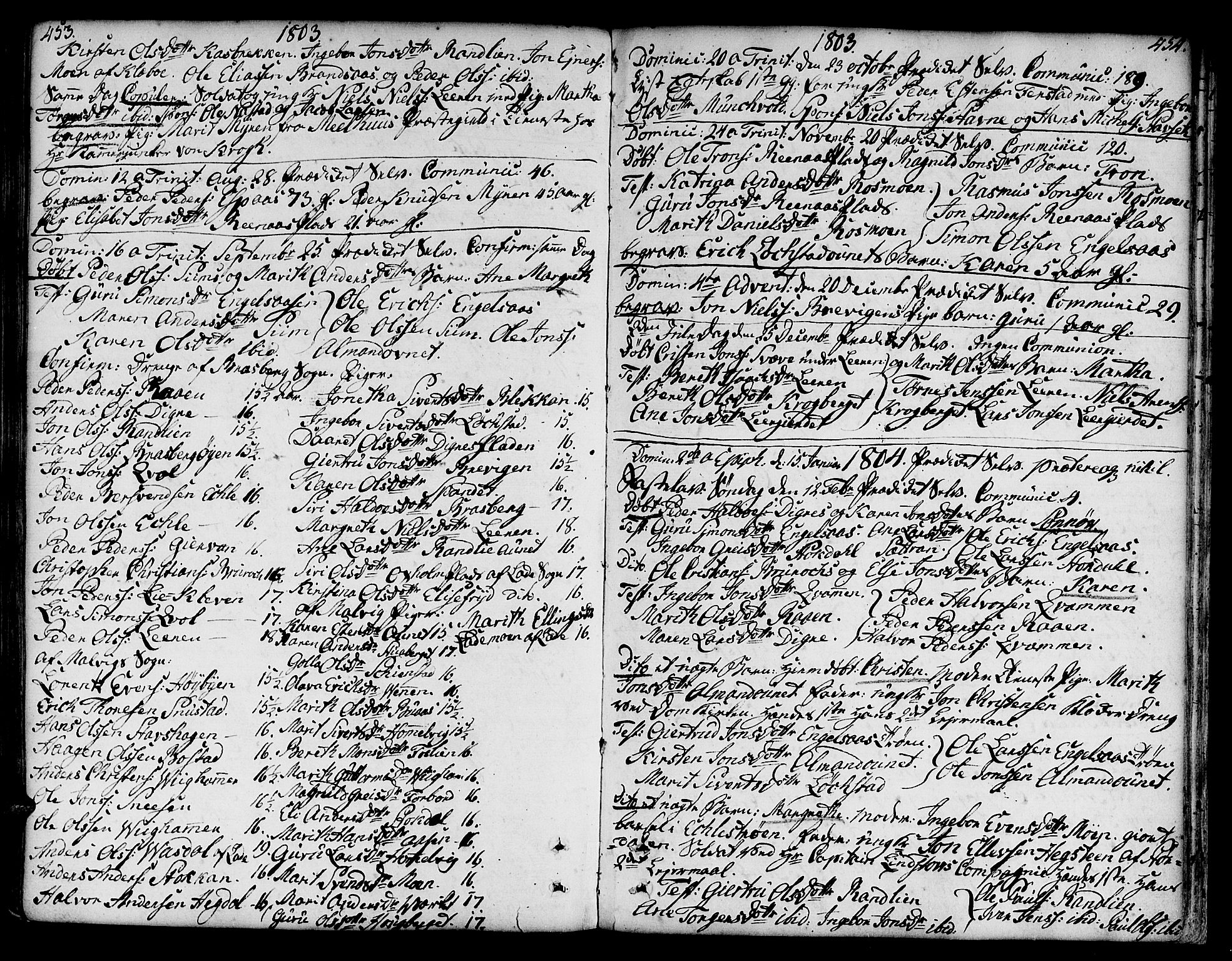 Ministerialprotokoller, klokkerbøker og fødselsregistre - Sør-Trøndelag, SAT/A-1456/606/L0282: Parish register (official) no. 606A02 /3, 1781-1817, p. 453-454