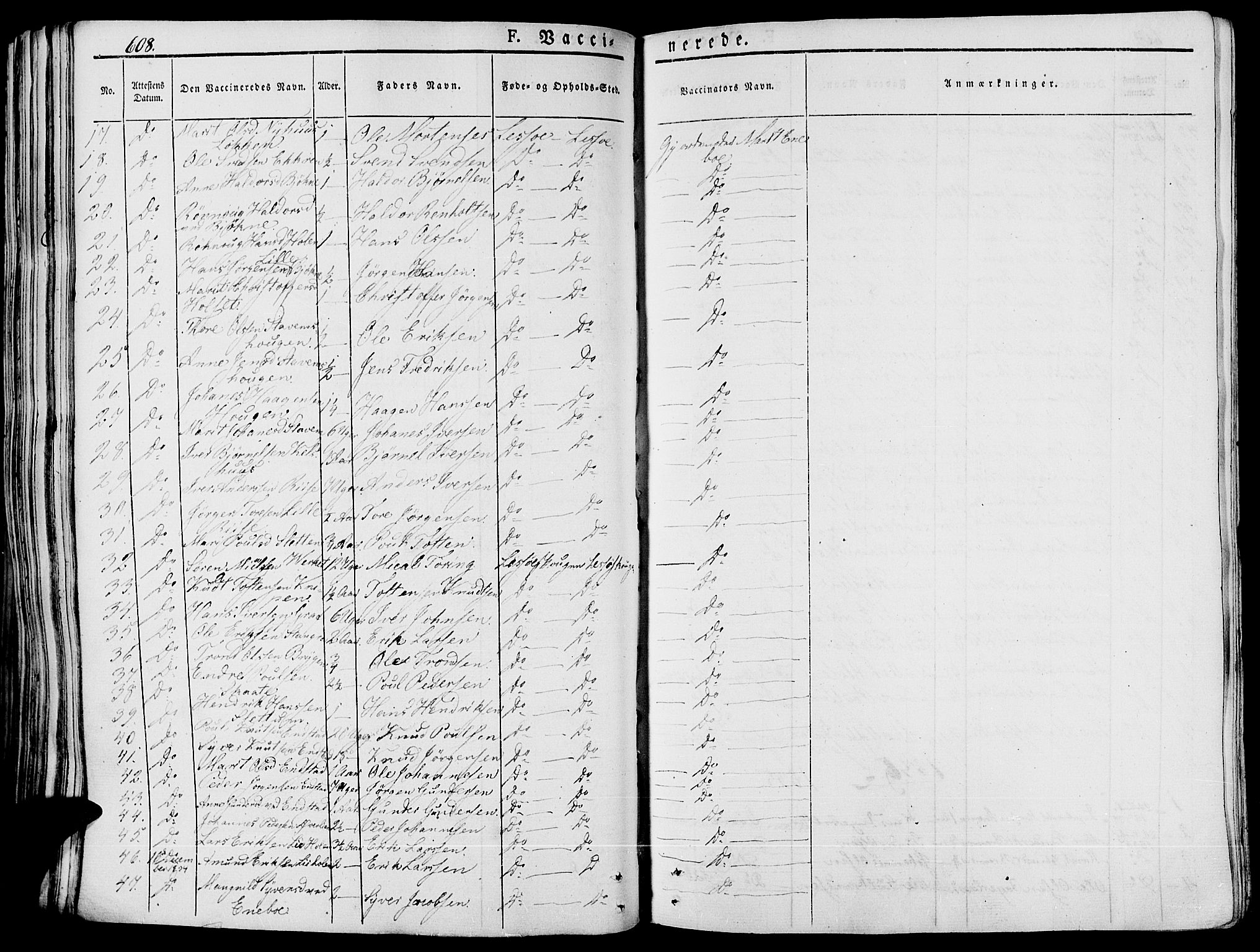 Lesja prestekontor, AV/SAH-PREST-068/H/Ha/Haa/L0005: Parish register (official) no. 5, 1830-1842, p. 608