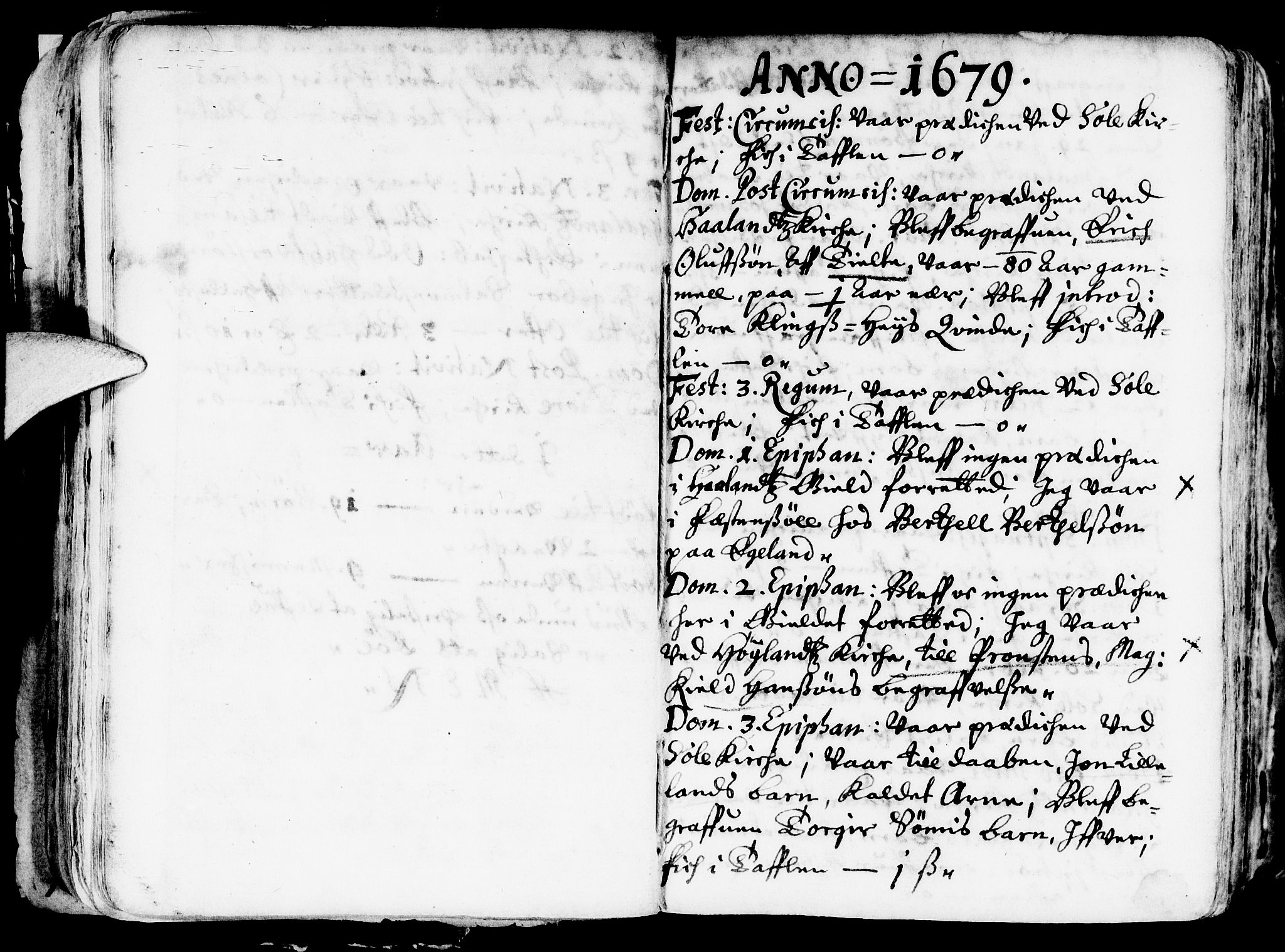 Håland sokneprestkontor, AV/SAST-A-101802/001/30BA/L0001: Parish register (official) no. A 1, 1671-1722