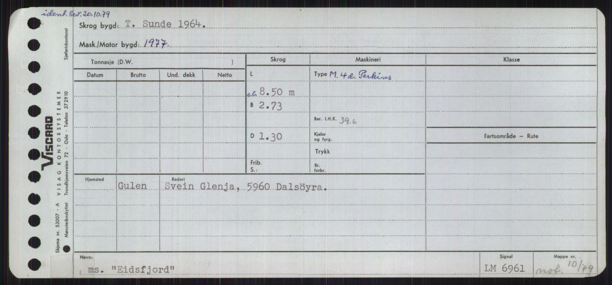 Sjøfartsdirektoratet med forløpere, Skipsmålingen, RA/S-1627/H/Ha/L0001/0002: Fartøy, A-Eig / Fartøy Bjør-Eig, p. 1015