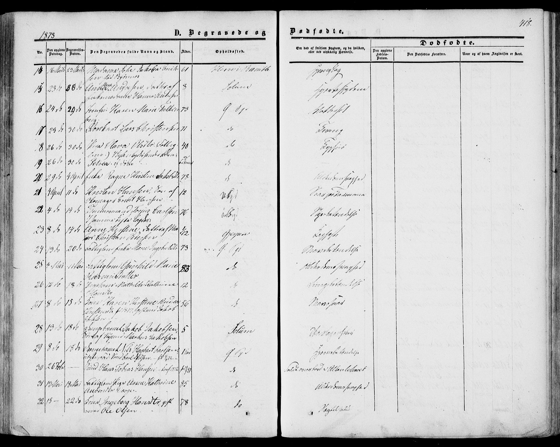 Porsgrunn kirkebøker , AV/SAKO-A-104/F/Fa/L0007: Parish register (official) no. 7, 1858-1877, p. 418