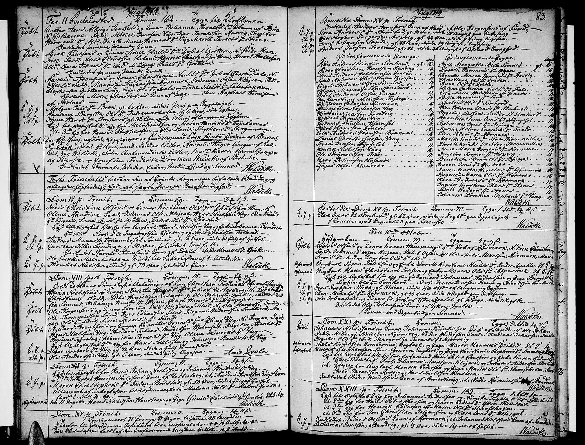 Ministerialprotokoller, klokkerbøker og fødselsregistre - Nordland, SAT/A-1459/812/L0174: Parish register (official) no. 812A03, 1801-1819, p. 83