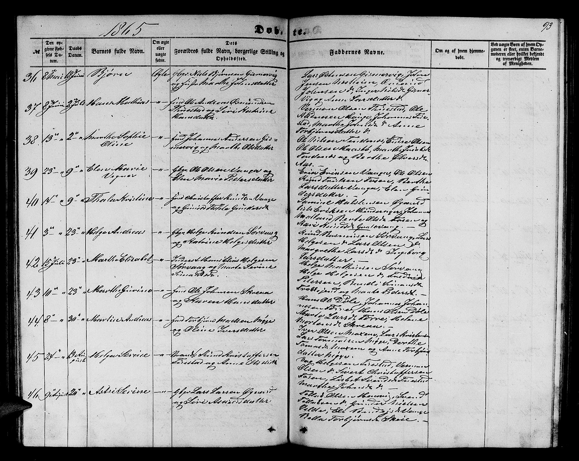 Avaldsnes sokneprestkontor, SAST/A -101851/H/Ha/Hab/L0003: Parish register (copy) no. B 3, 1857-1871, p. 93