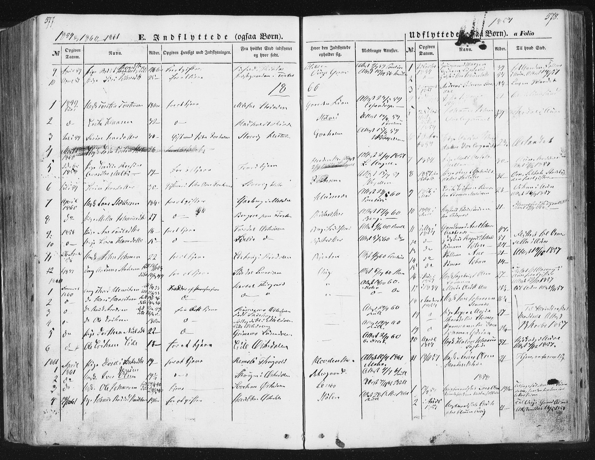Ministerialprotokoller, klokkerbøker og fødselsregistre - Sør-Trøndelag, SAT/A-1456/630/L0494: Parish register (official) no. 630A07, 1852-1868, p. 577-578