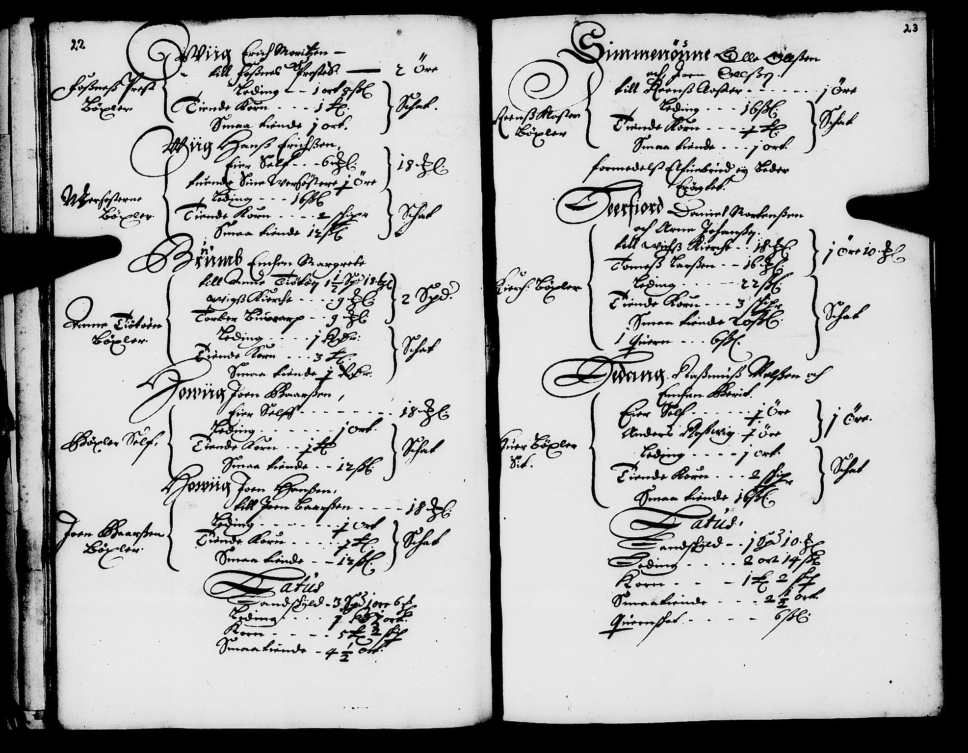 Rentekammeret inntil 1814, Realistisk ordnet avdeling, AV/RA-EA-4070/N/Nb/Nba/L0056: Namdalen len, 1669, p. 22-23