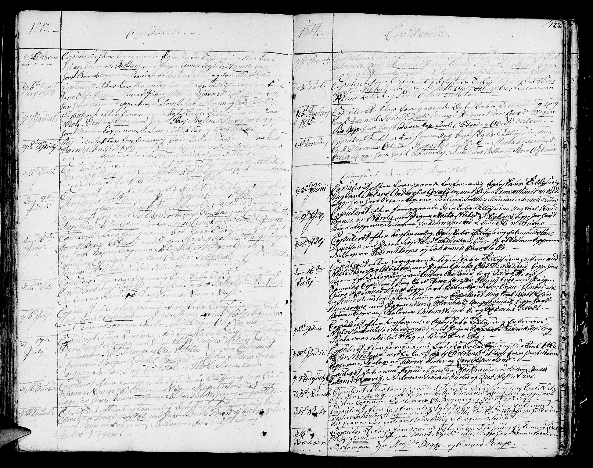 Nedstrand sokneprestkontor, SAST/A-101841/01/IV: Parish register (official) no. A 5, 1795-1816, p. 122