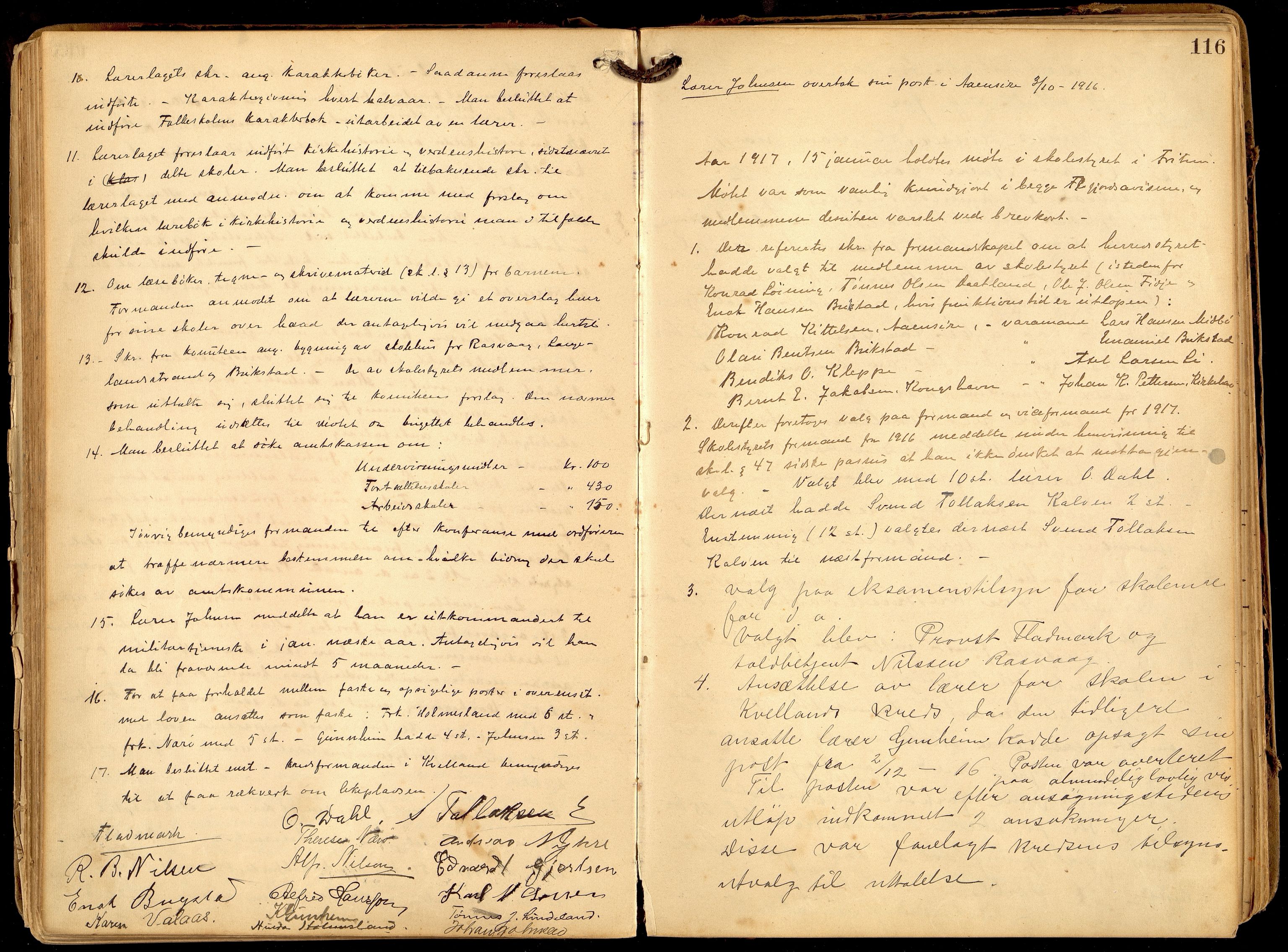 Hidra kommune - Skolestyret, ARKSOR/1004HI510/A/L0002: Møtebok, 1900-1932, p. 115b-116a