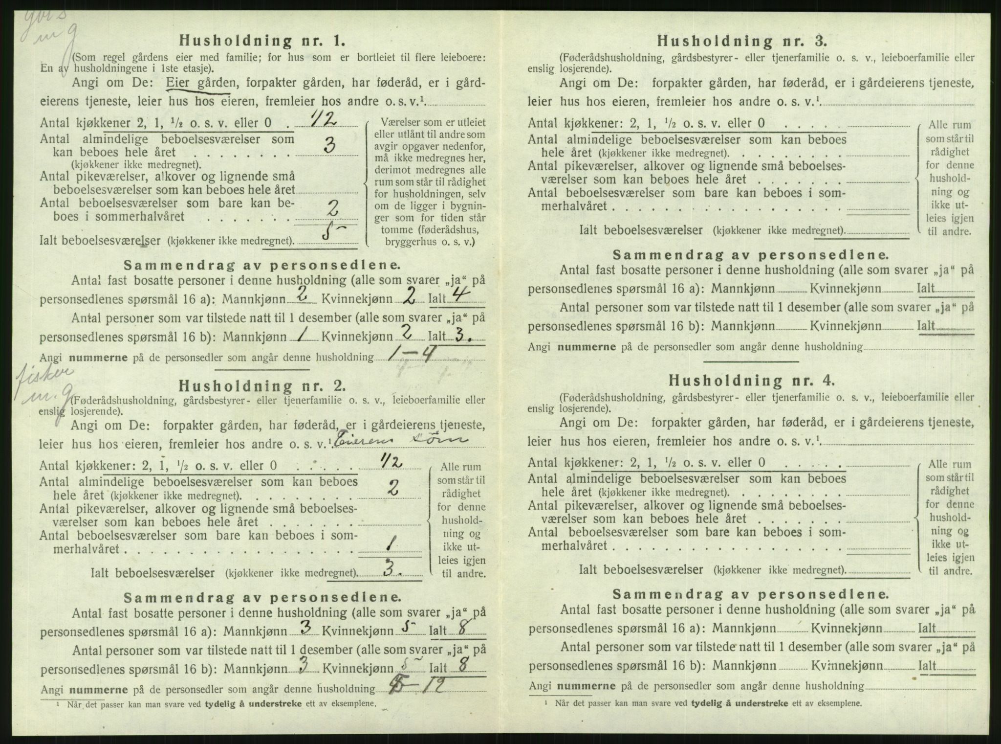 SAT, 1920 census for Brønnøy, 1920, p. 493