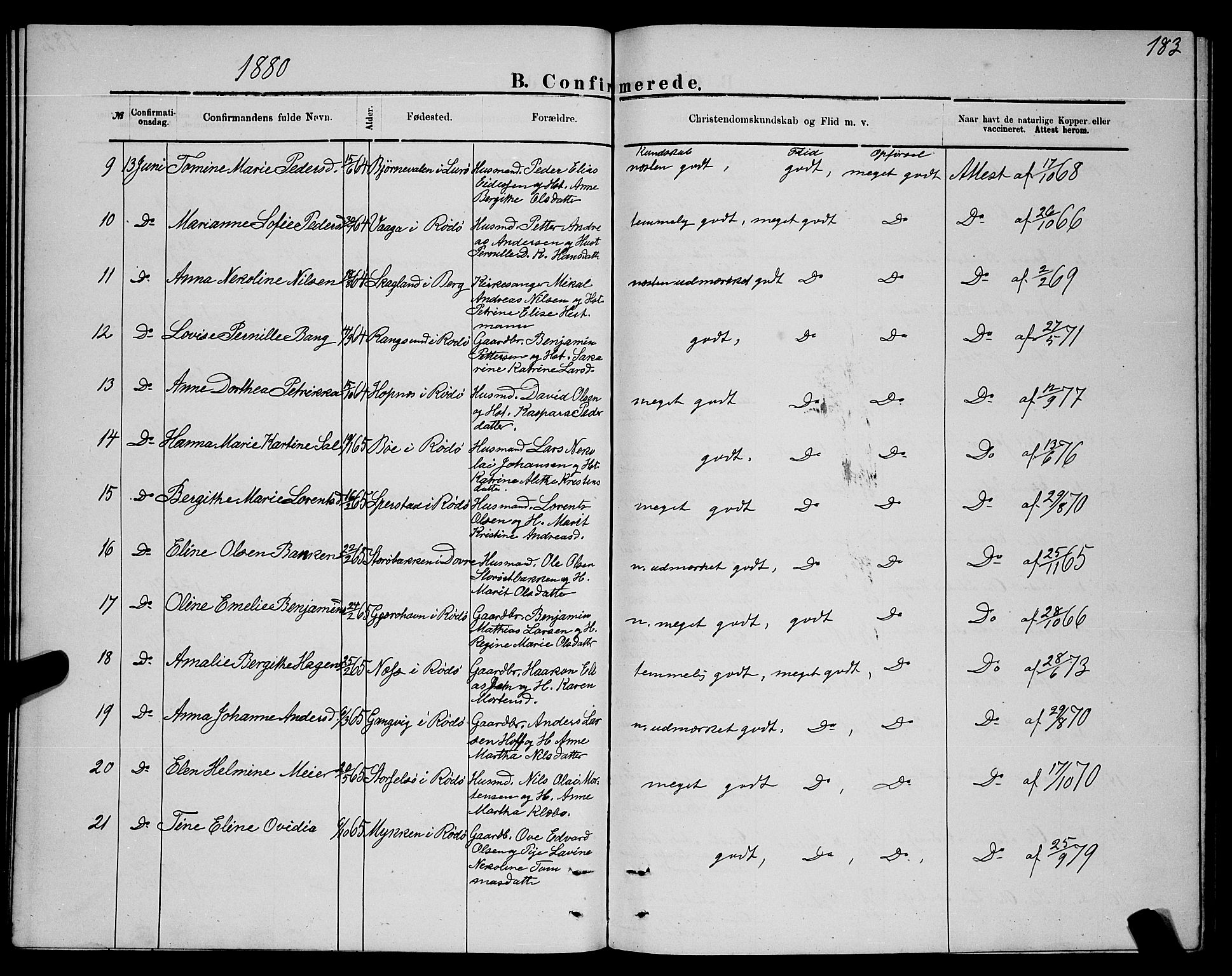 Ministerialprotokoller, klokkerbøker og fødselsregistre - Nordland, SAT/A-1459/841/L0620: Parish register (copy) no. 841C04, 1877-1896, p. 183