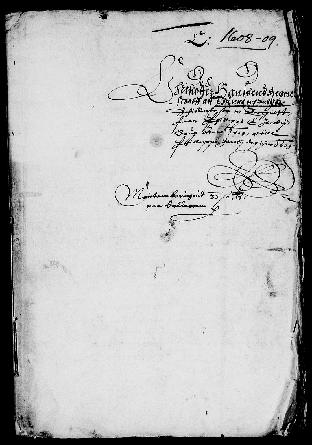 Rentekammeret inntil 1814, Reviderte regnskaper, Lensregnskaper, AV/RA-EA-5023/R/Rb/Rbp/L0002: Bratsberg len, 1599-1609