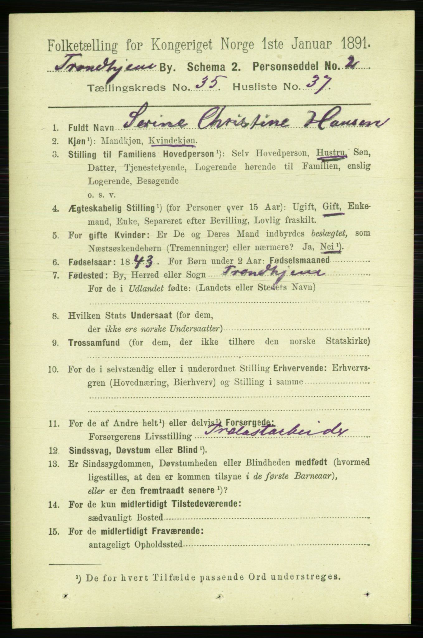 RA, 1891 census for 1601 Trondheim, 1891, p. 26825