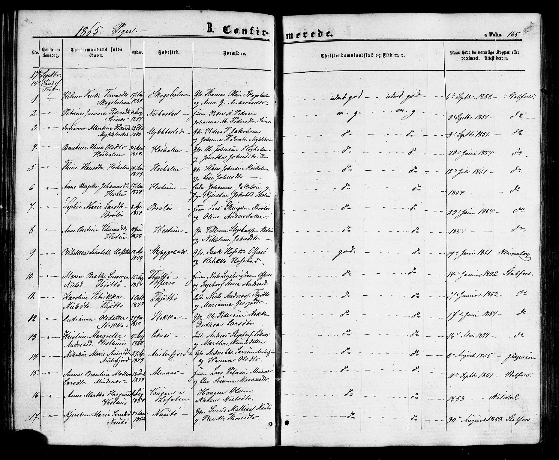 Ministerialprotokoller, klokkerbøker og fødselsregistre - Nordland, SAT/A-1459/817/L0262: Parish register (official) no. 817A03/ 1, 1862-1877, p. 165